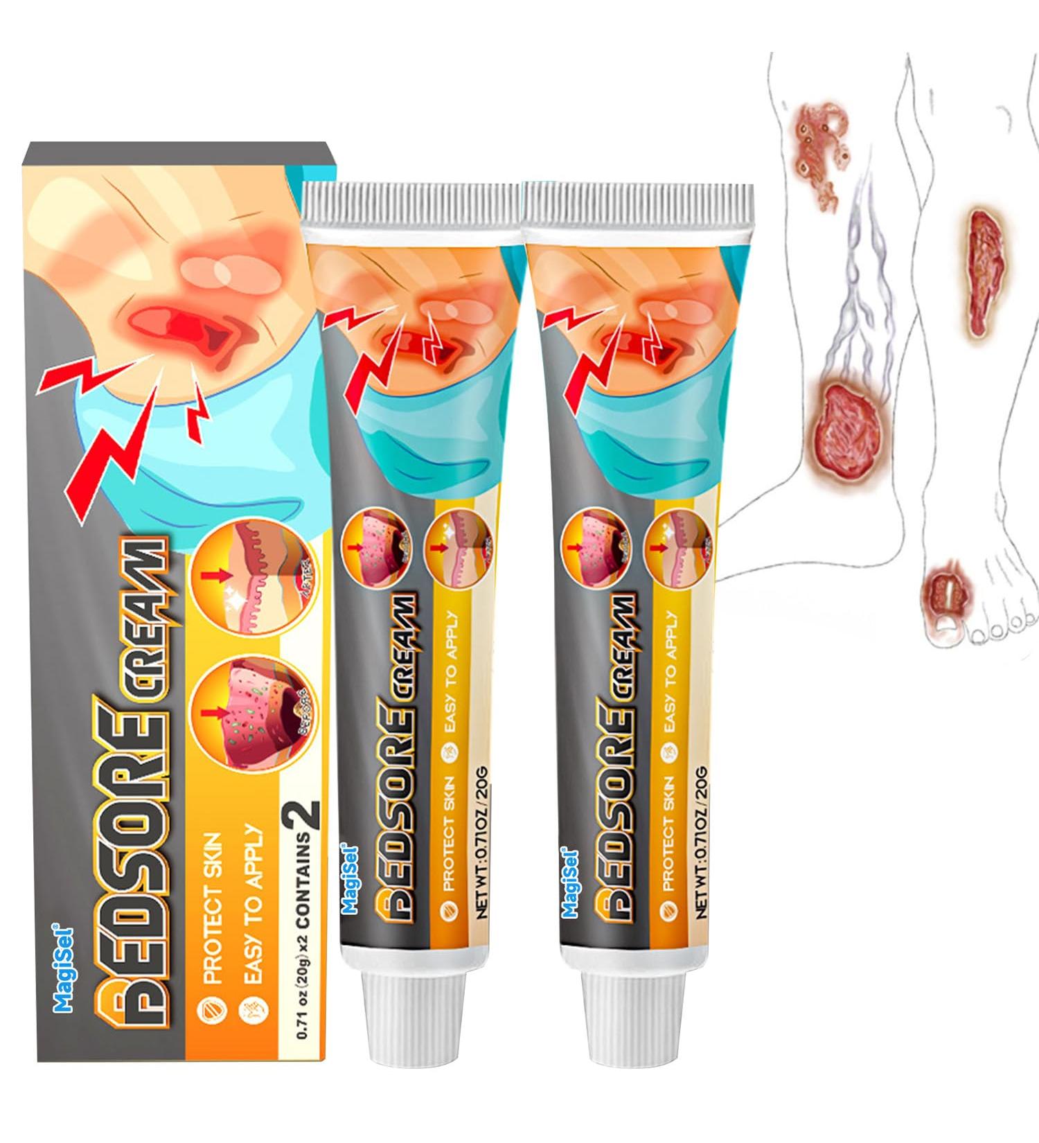  MagiSel Anti Bedsore Cream Sore Sores Healing Cream Soothing Sore Cream Bed Wound Treatment Cream Fast Wound Healing Gel 20g x 2 Boxes - Buy Online on GoSupps.com