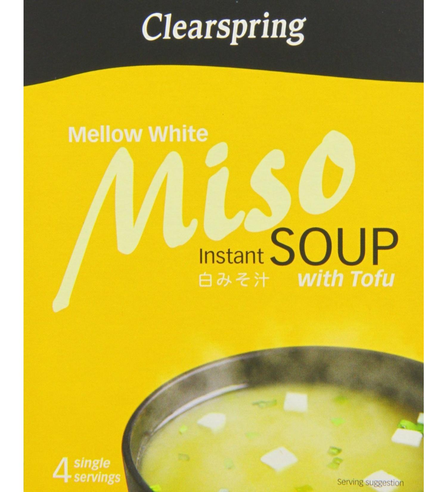 Clearspring | Mellow White Miso Soup + Tofu | 8 x 4x10g