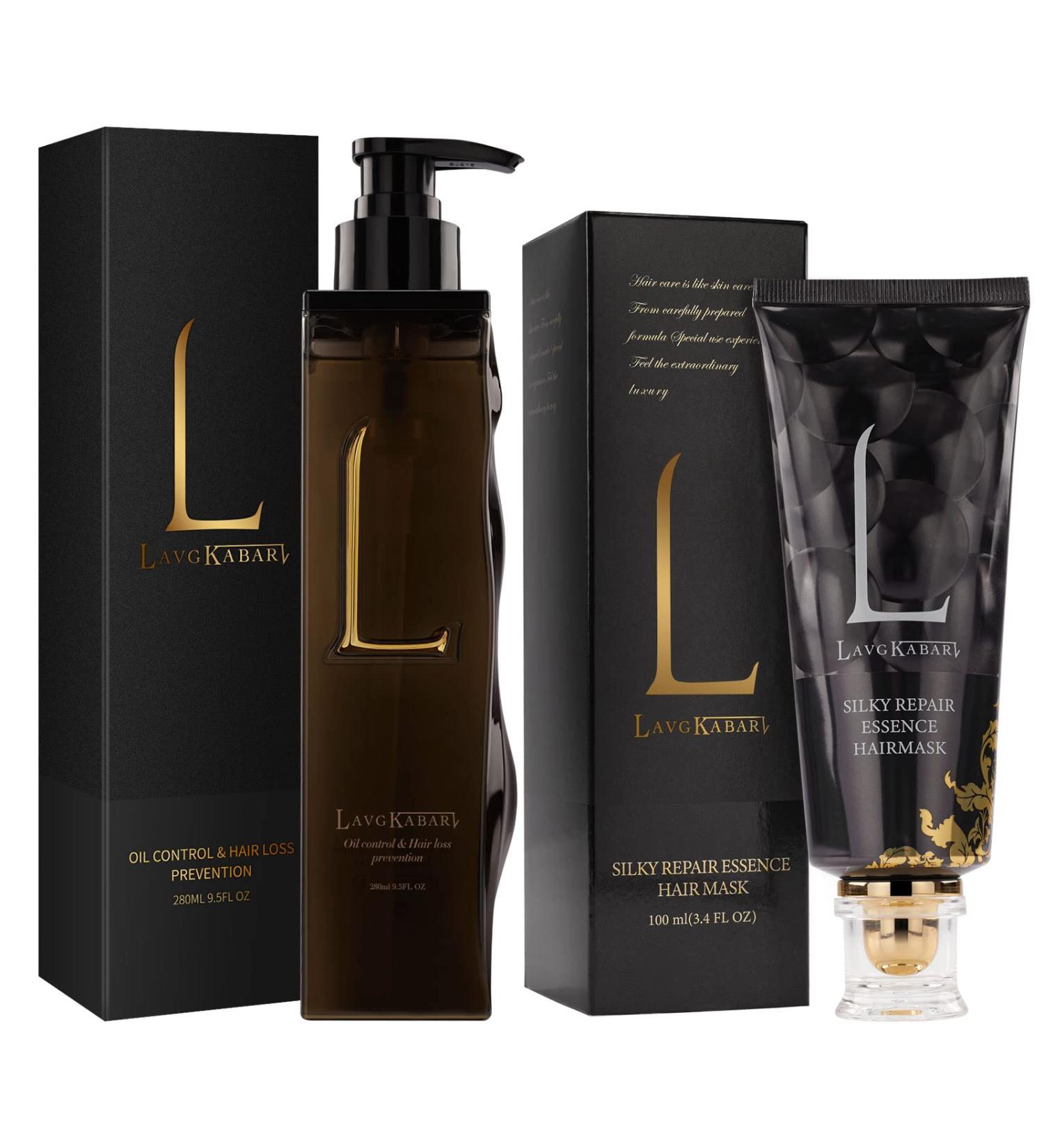 LAVG KABAR Oil Control Anti-Hair Loss Shampoo and Deep Conditioner Set - Buy Online on GoSupps.com