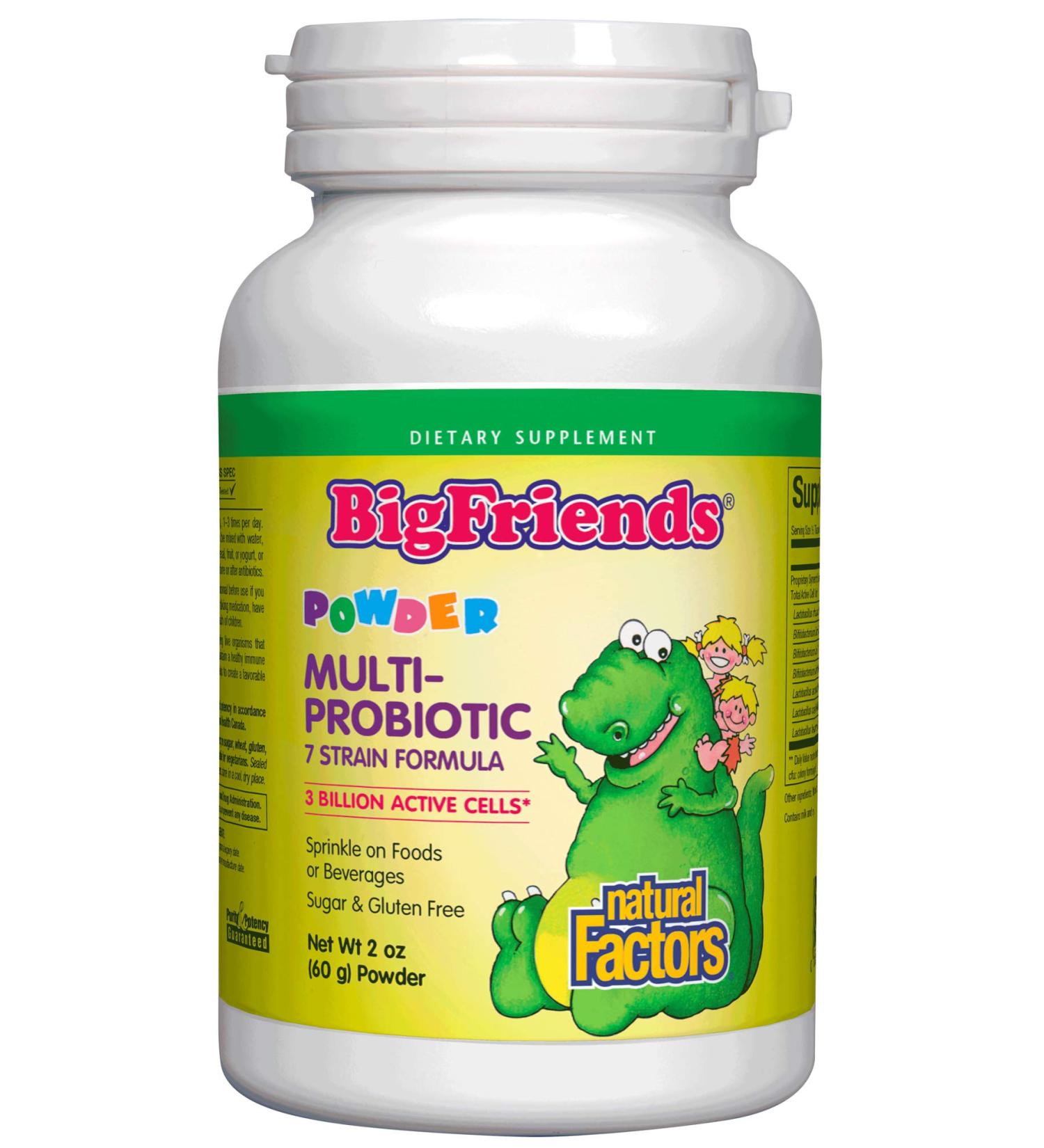 Natural Factors BigFriends Multi-Probiotic Powder 3 Billion 2 oz (60 g)