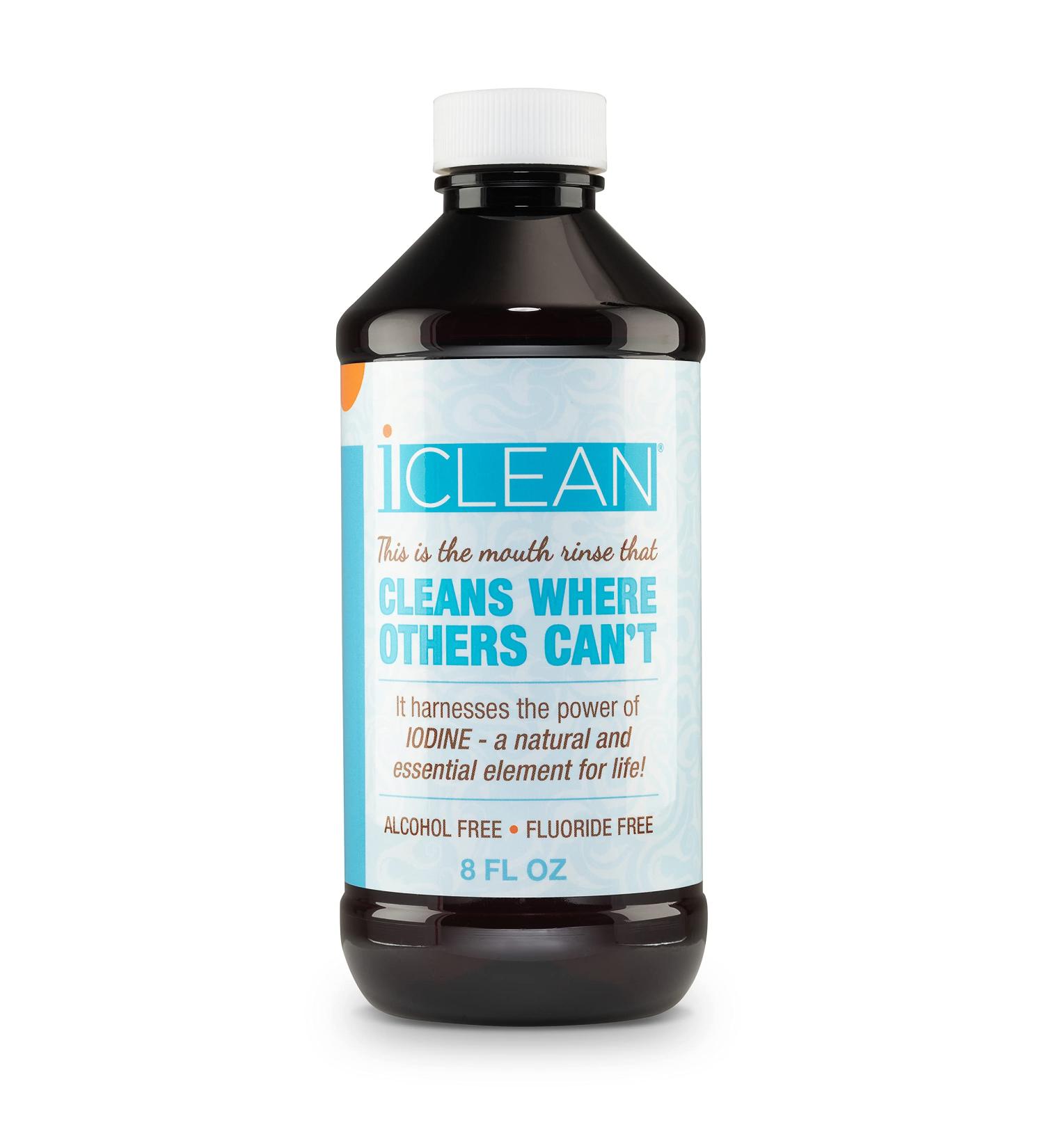 iCLEAN Fluoride-Free Alcohol-Free Mouthwash with Iodine Power - Buy Online on GoSupps.com
