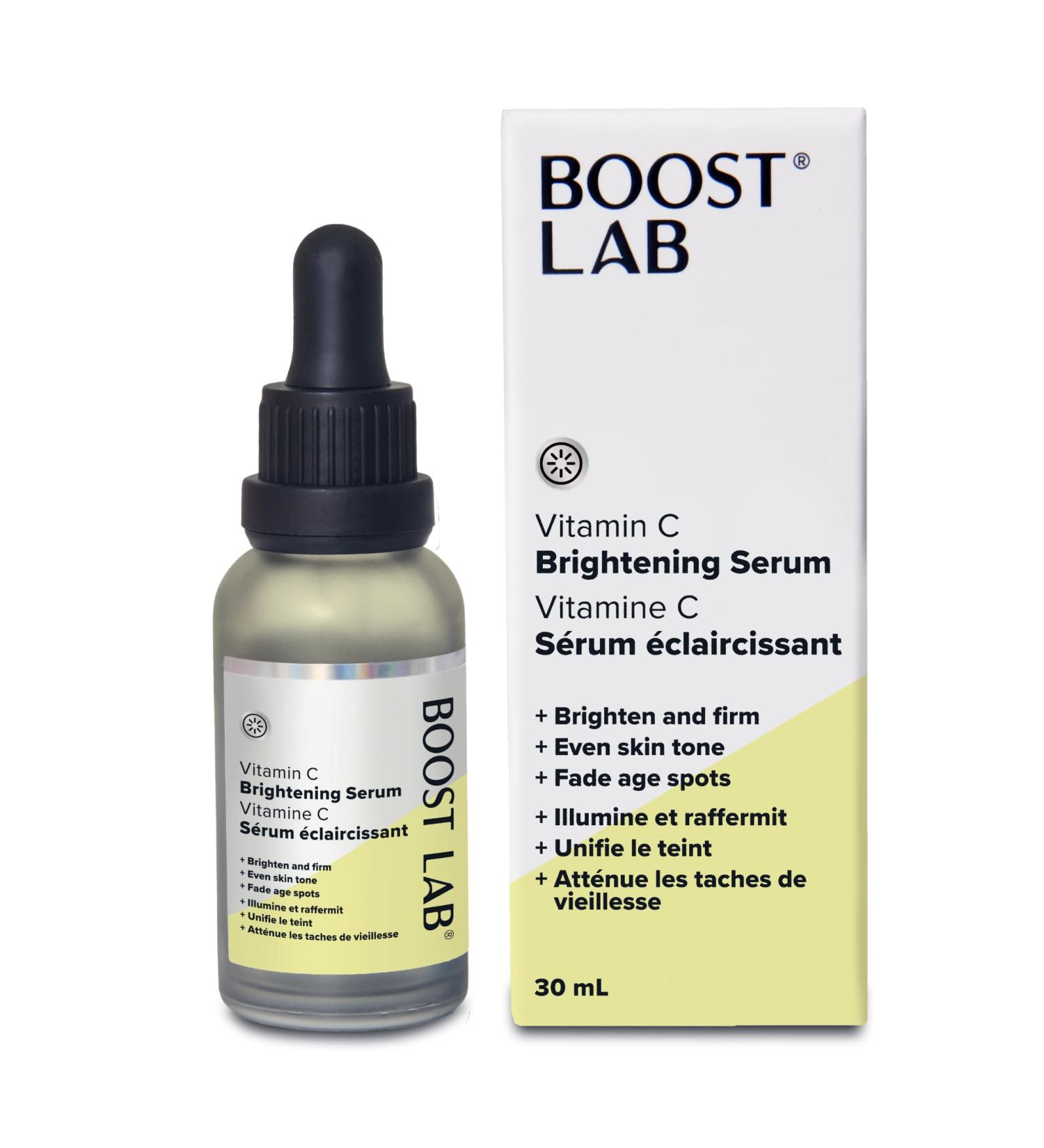 BOOST LAB | Vitamin C Brightening Serum | For radiant skin evens skin tone and clears dark spots | 30ml - Buy Online on GoSupps.com
