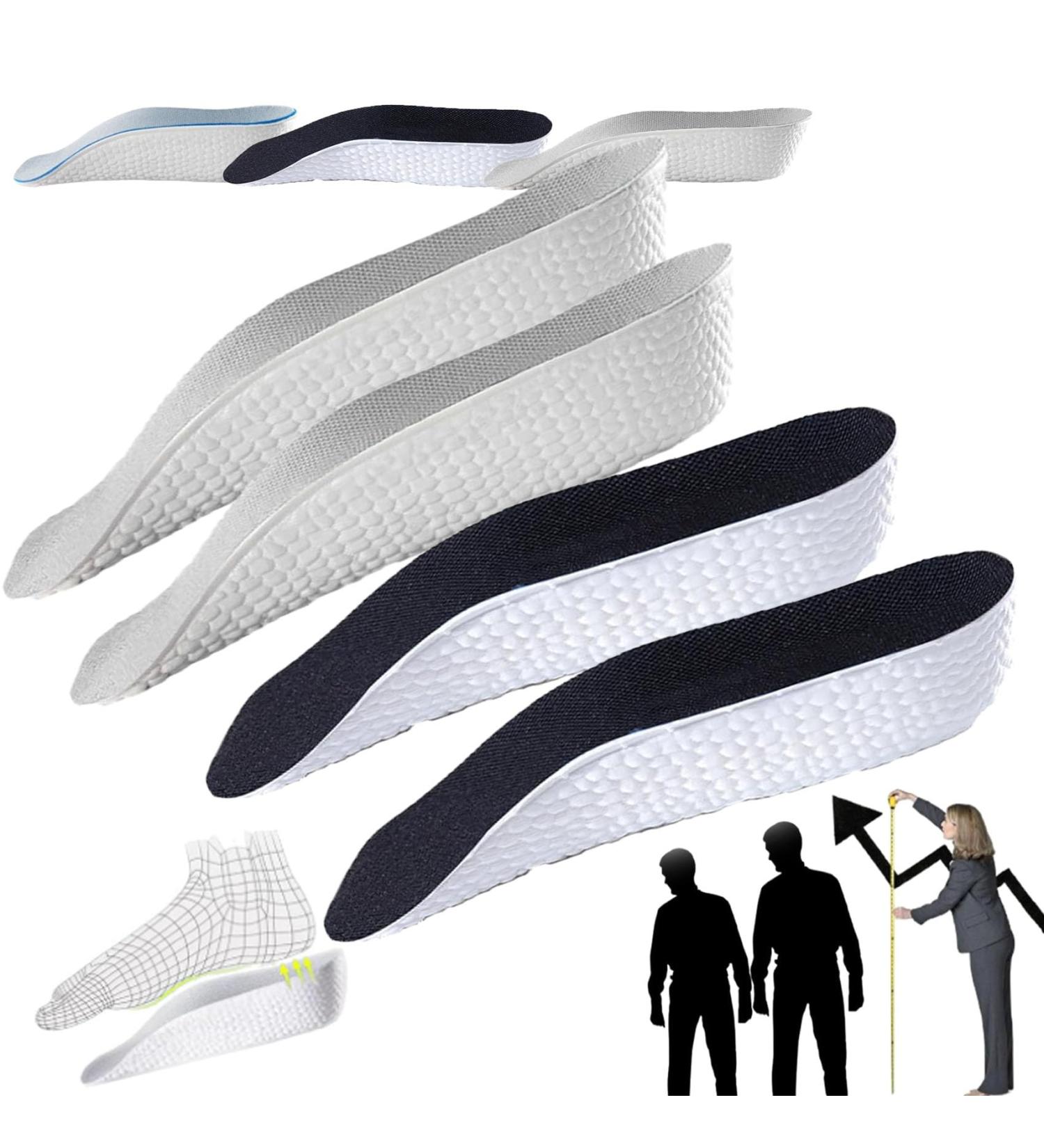 Buy Orthopedic High Pads 2.0 | Height-Lifting Insoles | 2024 - Black & Gray 1.38in | International Shipping Available - Buy Online on GoSupps.com