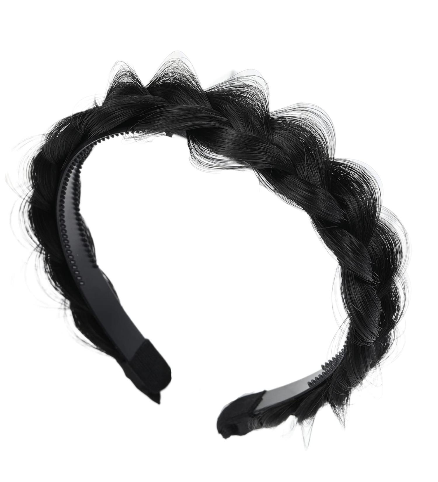 hgnxa Fishbone Braid Headband Anti-slip Tooth Braid Headband Hair Accessories for Women Retro Hairband Jewelry Girls Natural color - Buy Online on GoSupps.com