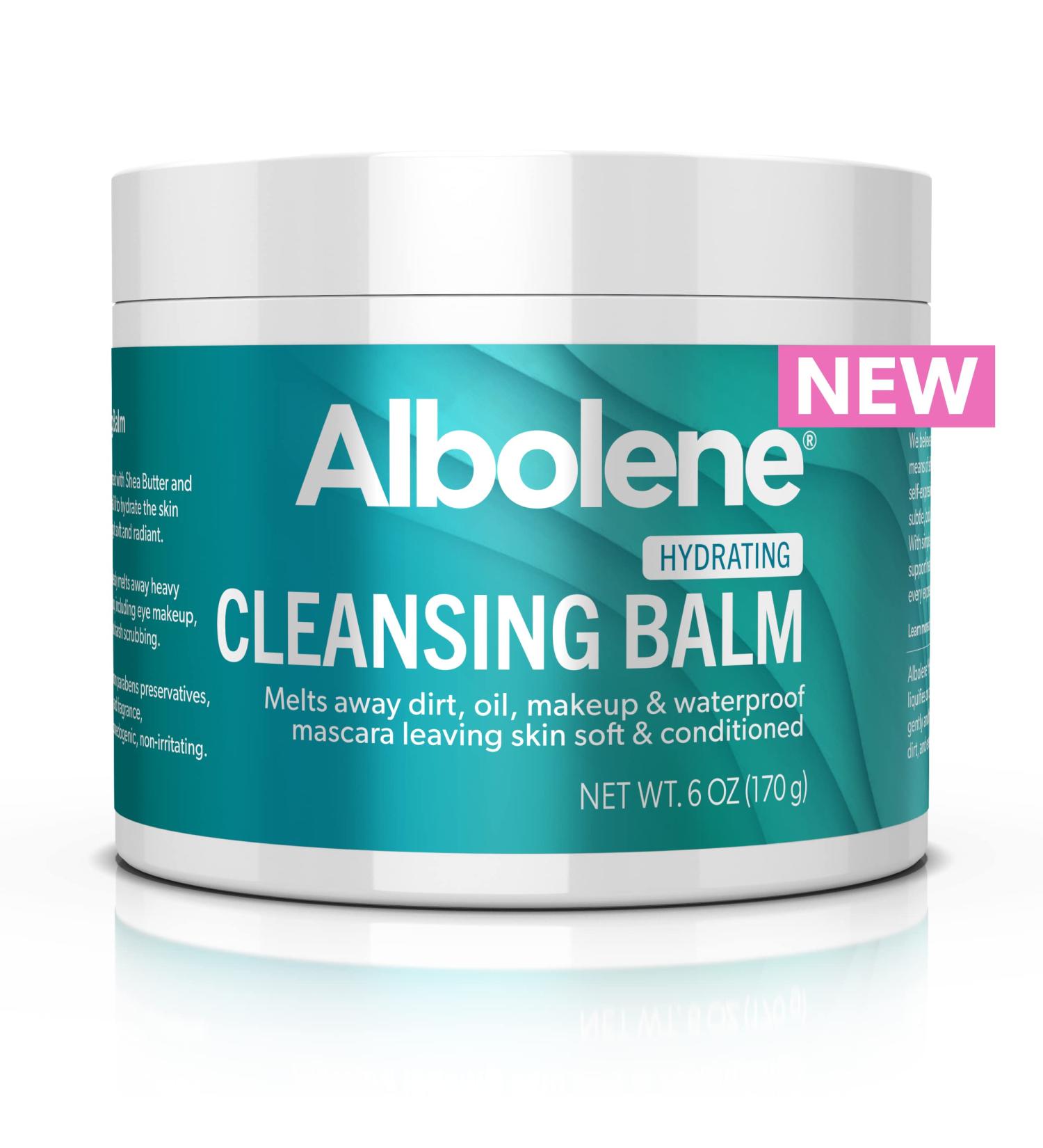 Albolene Cleansing Balm 6 fl oz - Hydrating Makeup Remover with Shea Butter & Jojoba Oil - Buy Online on GoSupps.com
