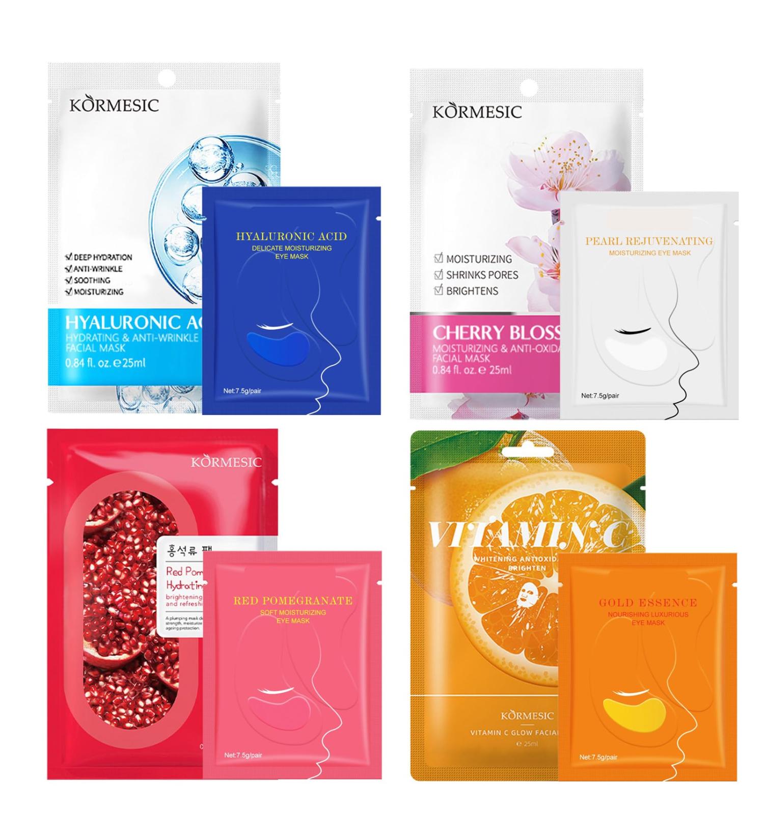 Skincare Gift Set for Women Face Masks & Eye Masks Set Face Masks Skincare Sheet Masks Natural Face Mask Beauty with Collagen Under Eye Patches for Dull Skin & Puff Eyes Moisturizing & Anti Aging - Buy Online on GoSupps.com