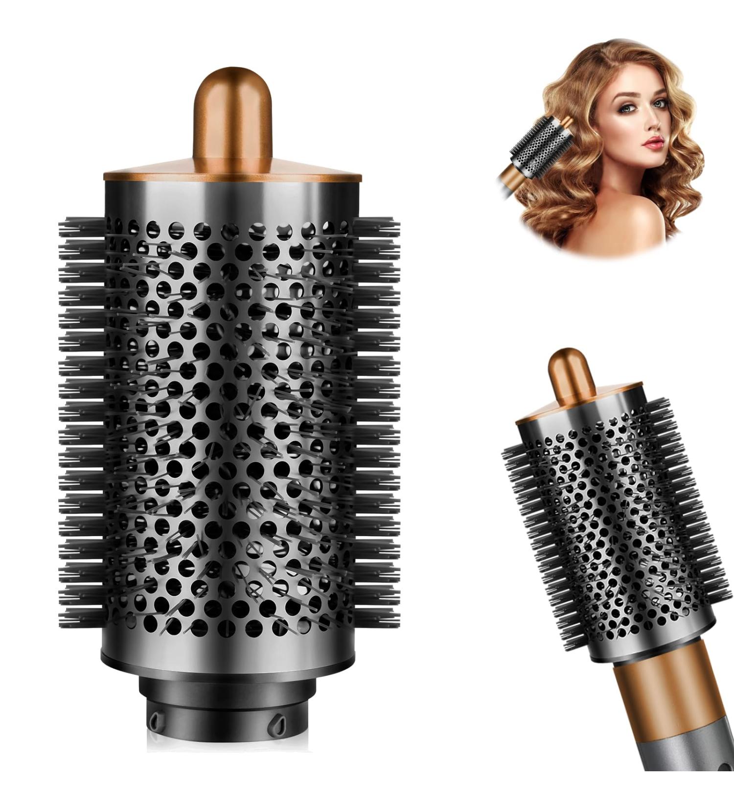Large Round Volumizing Brush for Dyson Airwrap | Big Size Hair Blow Dryer Attachments & Accessories (Gold - Buy Online on GoSupps.com