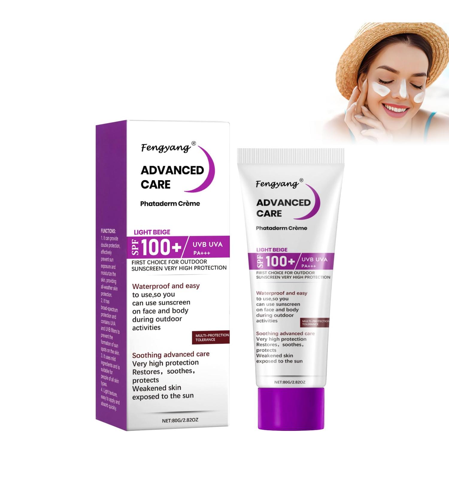 Fengyang Sun screen SPF 100 sunscreen and antiageing sunscreen moisture input in particular for all skin types - Buy Online on GoSupps.com