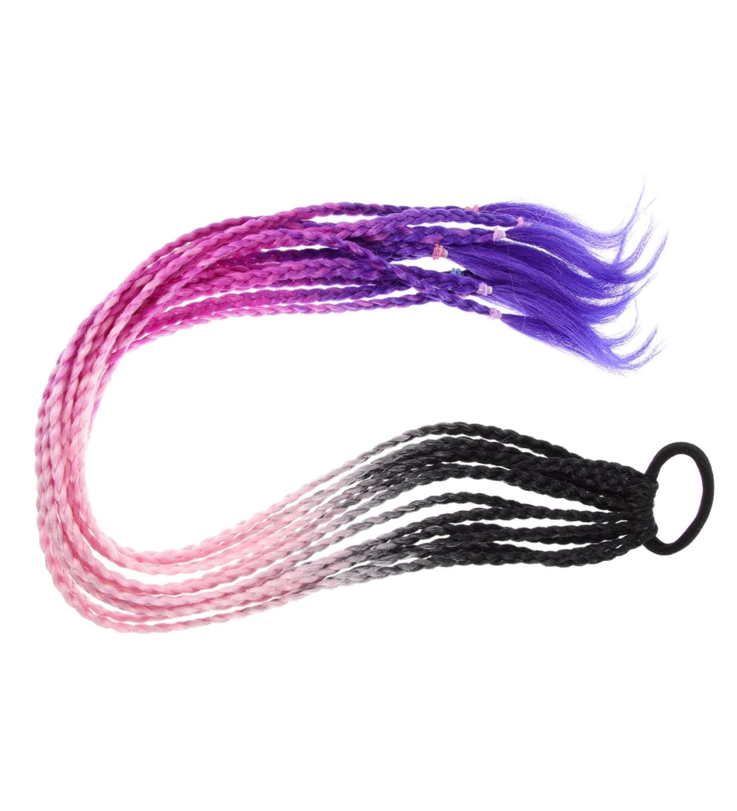 FRCOLOR Wig Ponytail Extension for Women Hair Women Hair Extensions Rainbow Hair Extension Long Braided Hairpiece Hair Extensions for Braids Women's High Temperature Wire Girl Decorate - Buy Online on GoSupps.com