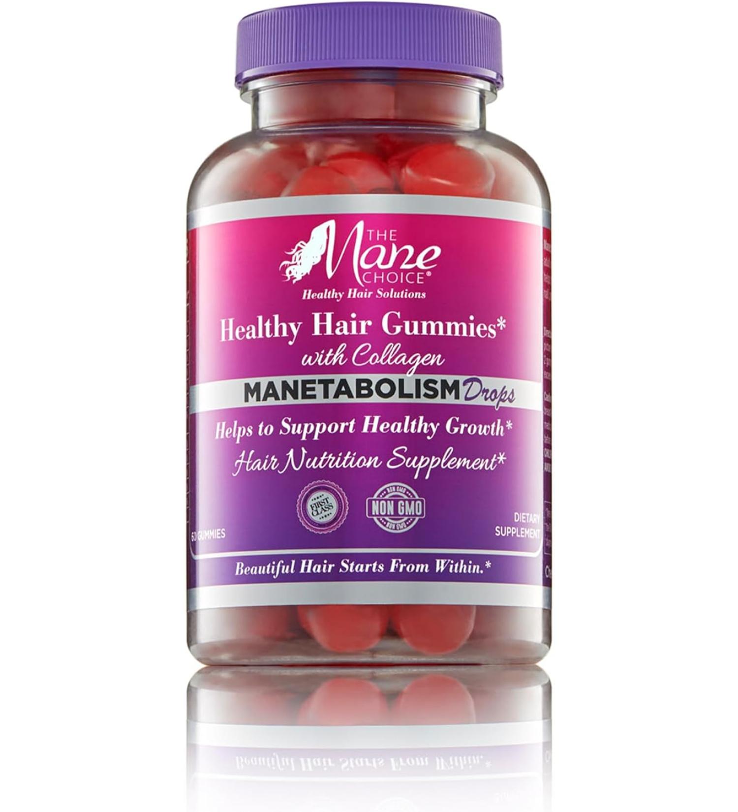 The Mane Choice Healthy Hair Growth Gummies Manetabolism Drops - 60 Gummies  - Buy Online on GoSupps.com