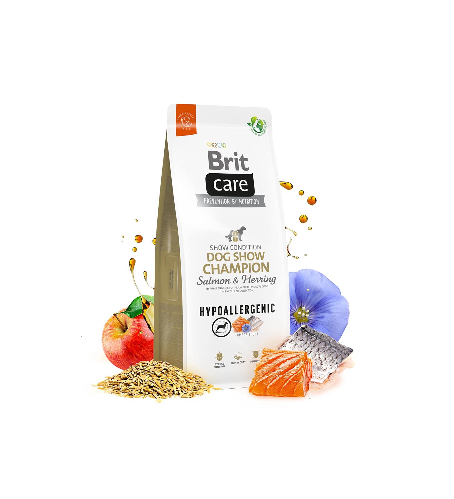 BRIT Care Hypoallergenic Salmon & Herring for Adult Dogs – Dry Dog Food – 3 kg