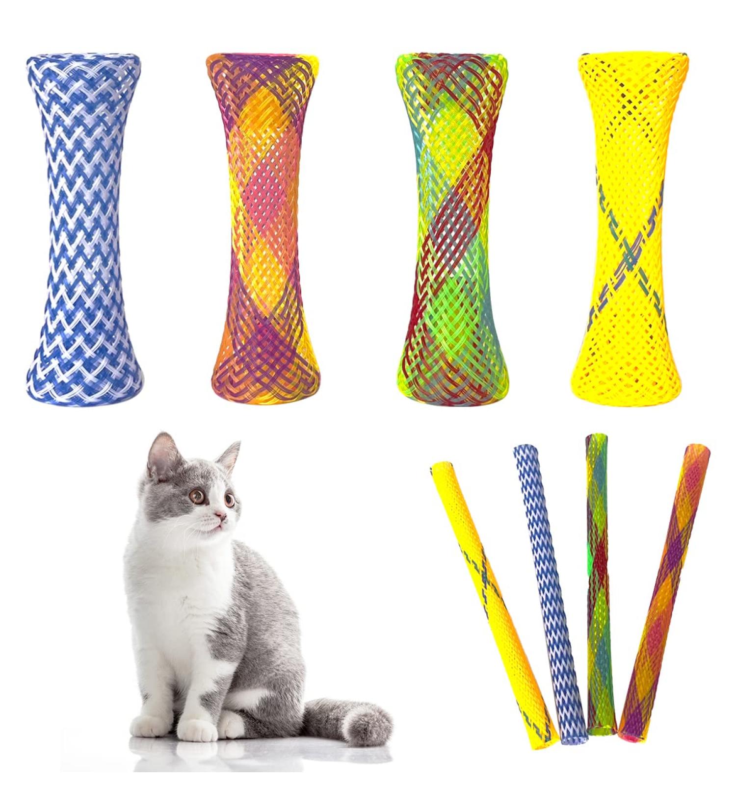 AGYM Cat Spring Toys - Colorful & Durable 40 or 20 Packs for Indoor Cats | Interactive Toys for Swatting, Biting & Hunting - Ideal for Cats and Kittens - Buy Online on GoSupps.com