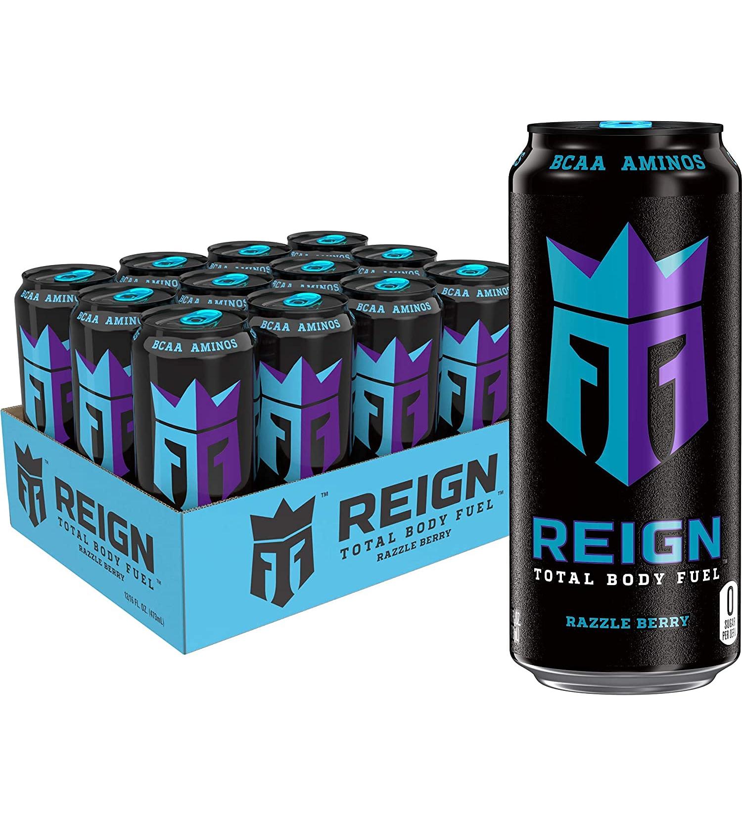 Reign Total Body Fuel Razzle Berry Fitness & Performance Drink (1 Pack 12 Count) - Buy Online on GoSupps.com