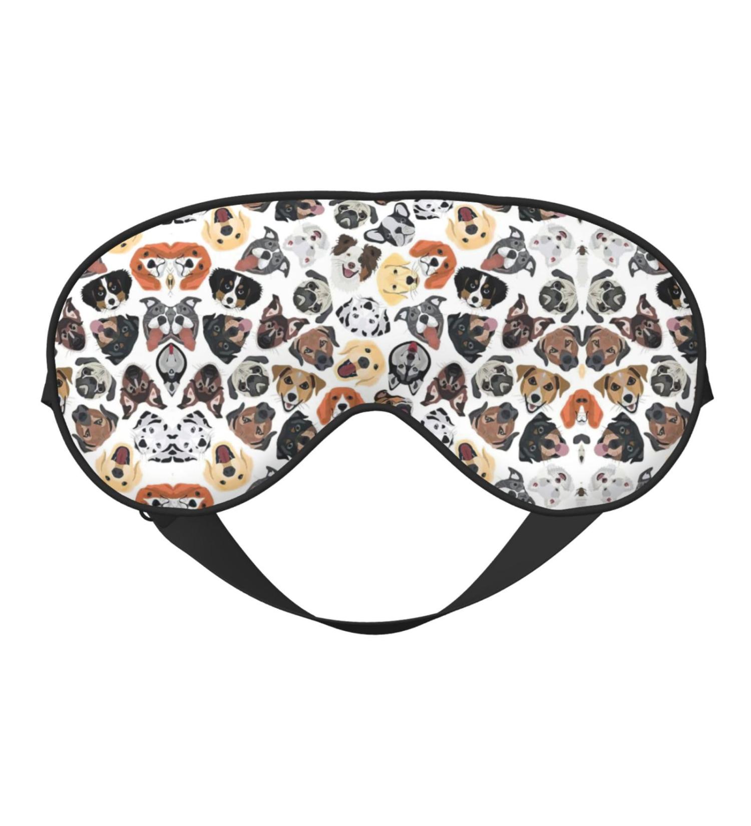 Shop SSIMOO Dog Soft Sleep Eye Mask - Breathable Eye Patch for Women | Perfect Travel & Relaxation Accessory - Black - Buy Online on GoSupps.com