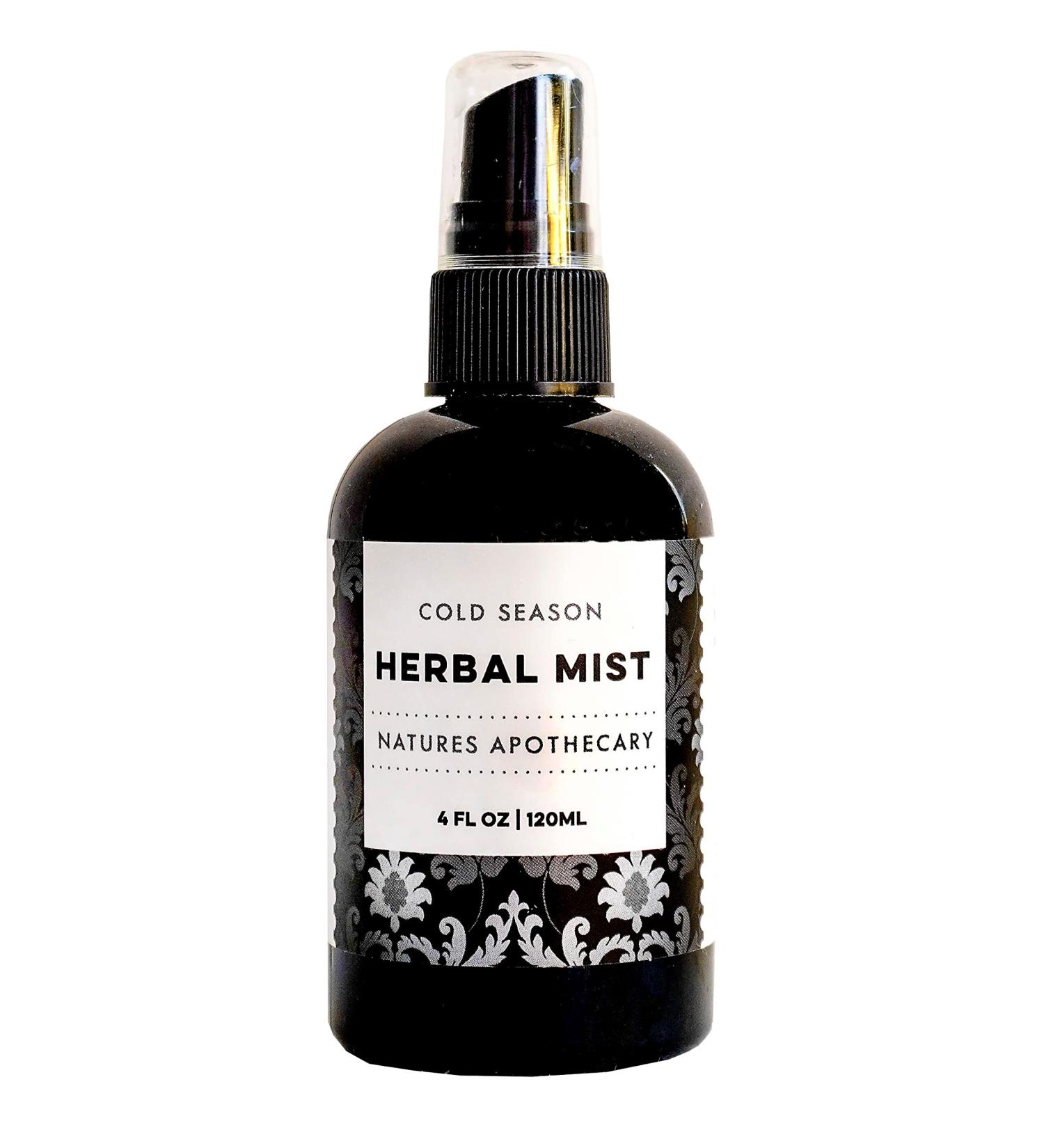 Cold Season Bed & Body Herbal Mist | Soothe Open Refresh | All-Natural Spray for Linens Bed & Body Made with 9 Pure Essential Oils Made in USA by Nature's Apothecary (4 oz)