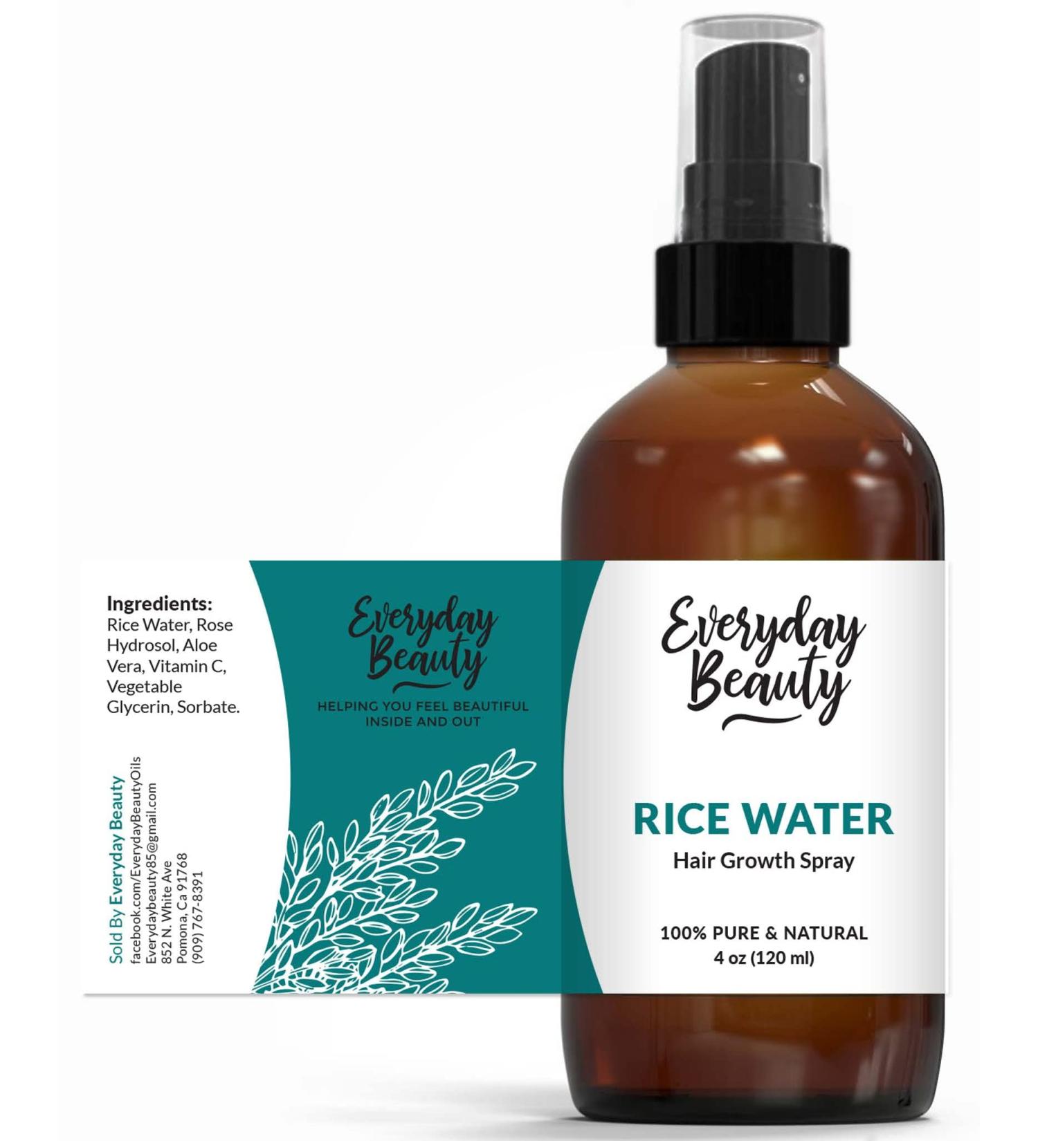 Rice Water Hair Growth Mist - Strengthen, Moisturize & Thicken - 4oz (Pack of 1) - Buy Online on GoSupps.com
