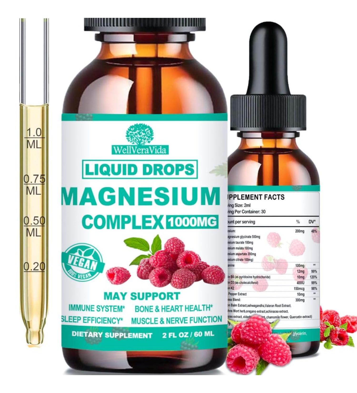 Cortisol Detox for Women & Men w. Super Calm 16-in-1 Magnesium, Theanine, Ashwagandha, St Johns Wort, Lemon Balm, Cortisol Wellness Liquid Drops for Balanced Cortisol, Harmone Balanced & Relaxation Raspberry 2 Fl Oz (Pack o  - Buy Online on GoSupps.com