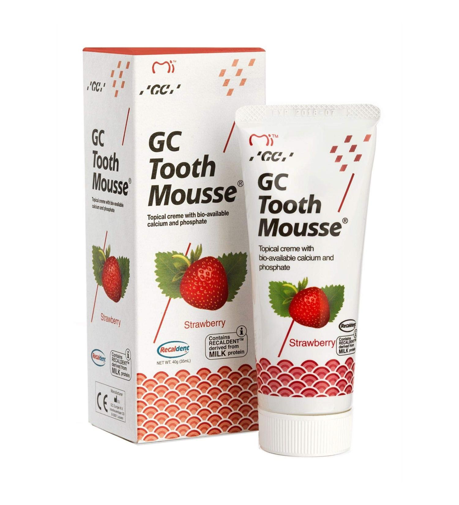 Dental Gods Gc Tooth Mousse Strawberry Flavour 40 G (Pack of 1)
