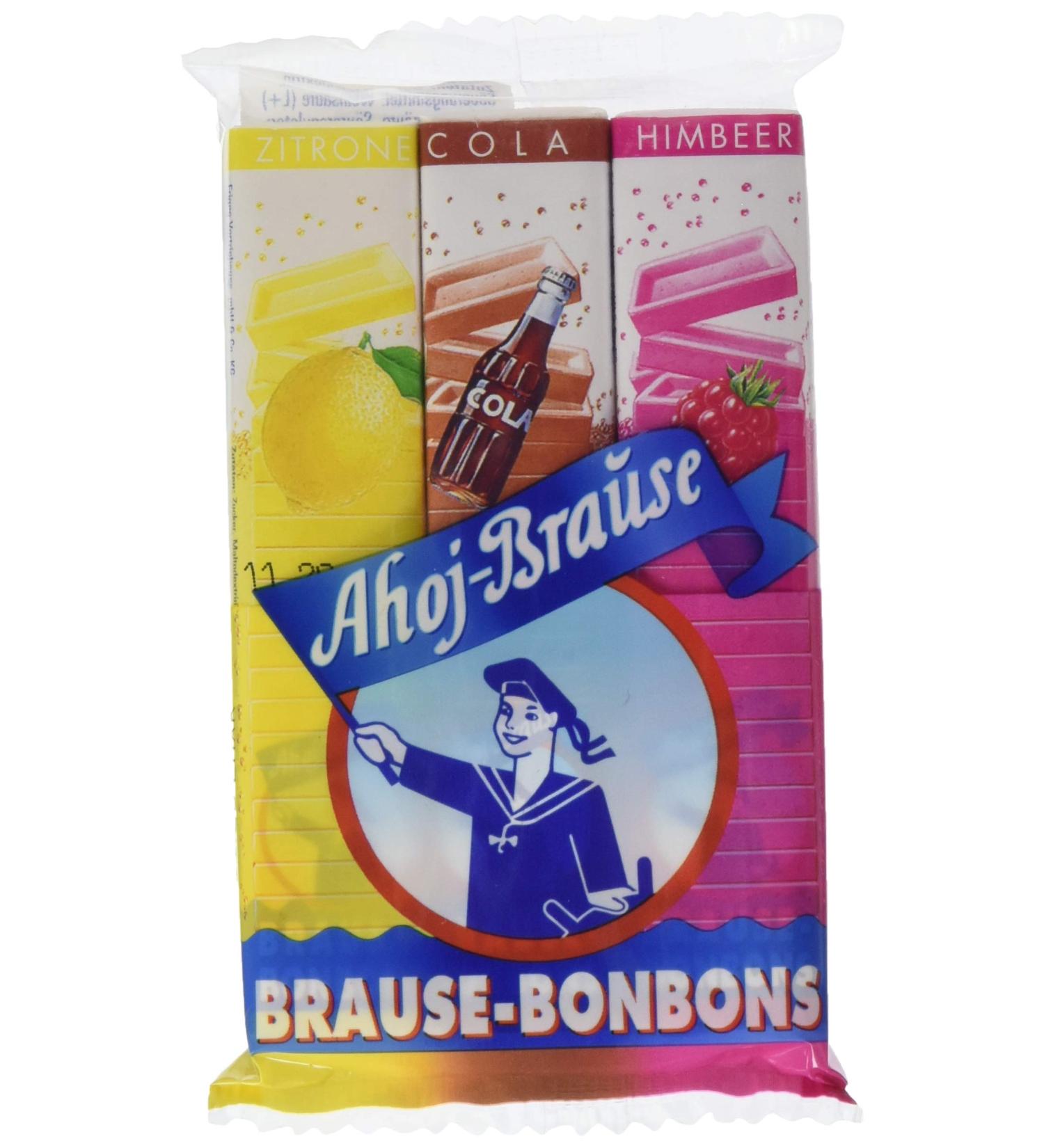 Ahoj-Brause Bonbon Rods - 36 Pack of Flavorful Bars (Lemon Cola Raspberry) | International Shipping Available - Buy Online on GoSupps.com