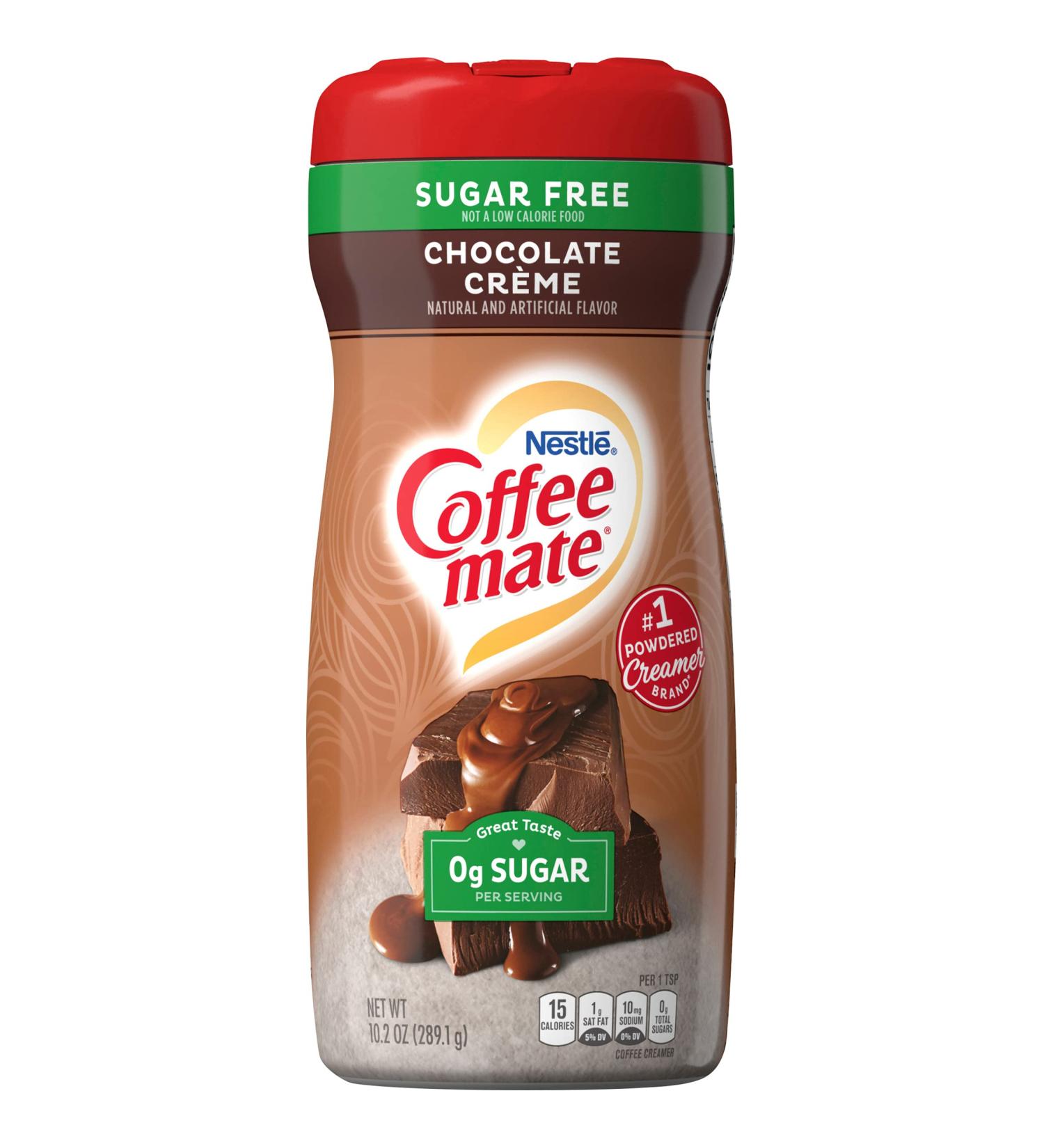 Coffee Mate Sugar Free Chocolate Creme Powder Creamer 10.2 oz | Keto-Friendly Coffee Creamer - Buy Online on GoSupps.com