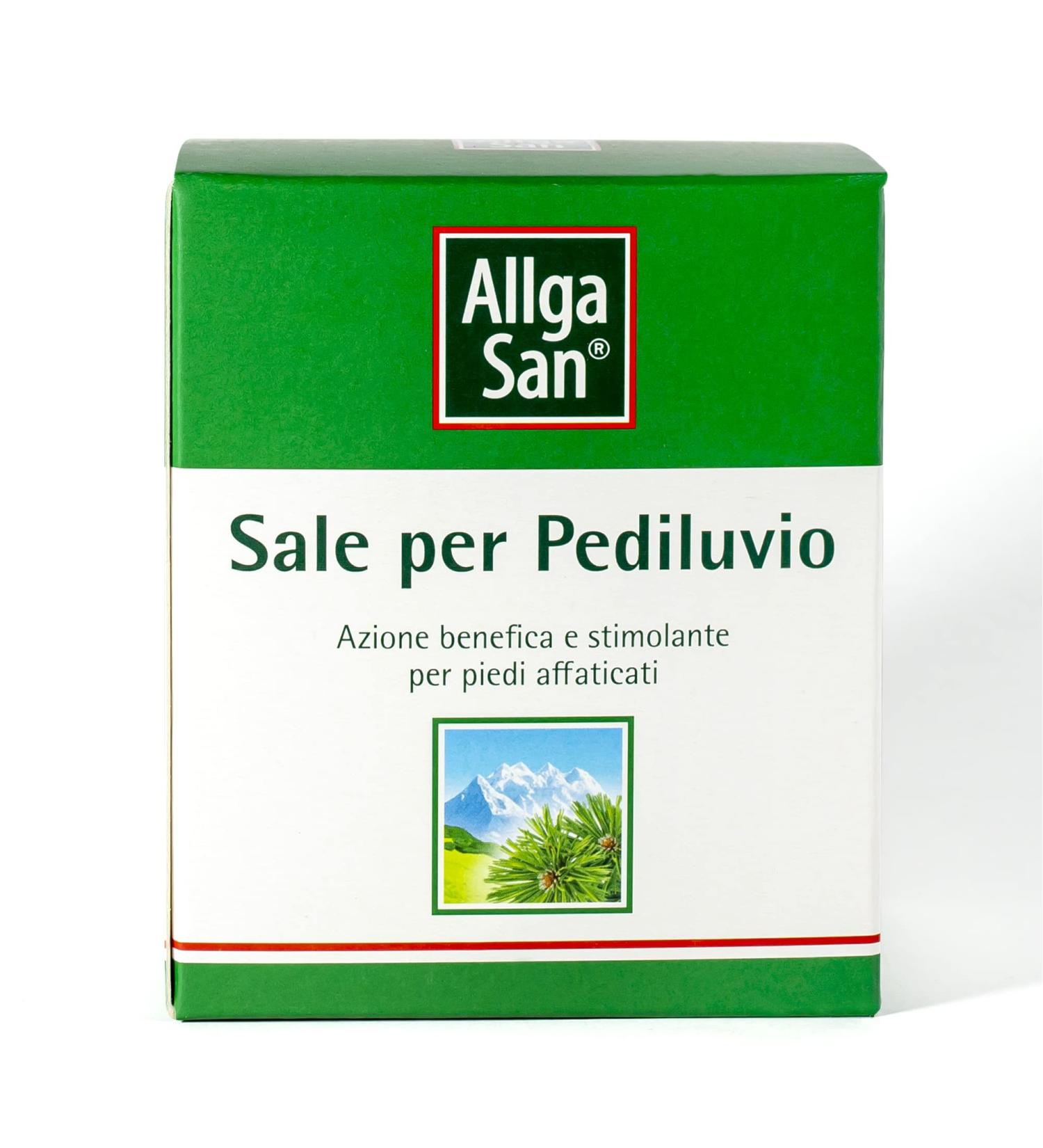 Allga San Foot Salts Relaxing and fragrant bath salts with disinfectant action (10 sachets of 10 g) softens feet - Buy Online on GoSupps.com