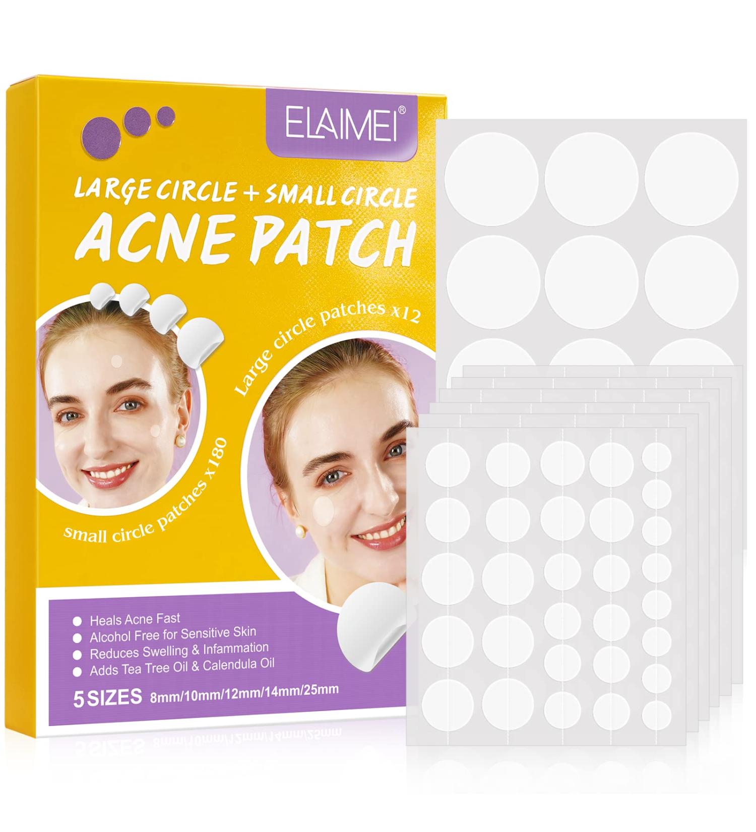 Dots for Spots Acne Patches Spot Treatment Stickers for Face and Body Hydrocolloid Dressing Cover - Effectively Calms & Relieves Acne Facial Care Circle Patches(8mm/10mm/12mm/14mm/25mm) Yellow - Buy Online on GoSupps.com
