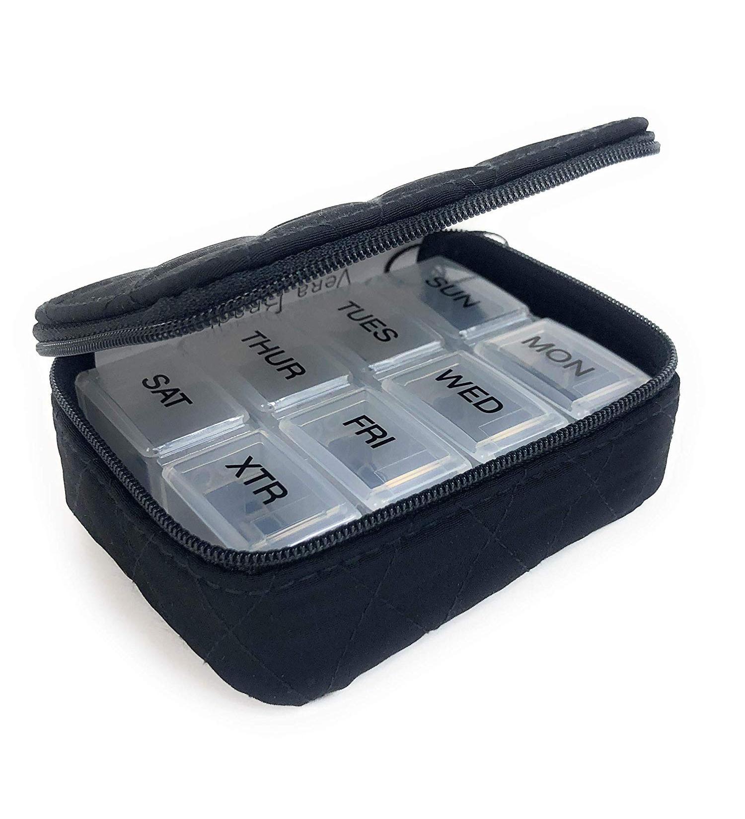 Vera Bradley Travel Pill Case Classic Black