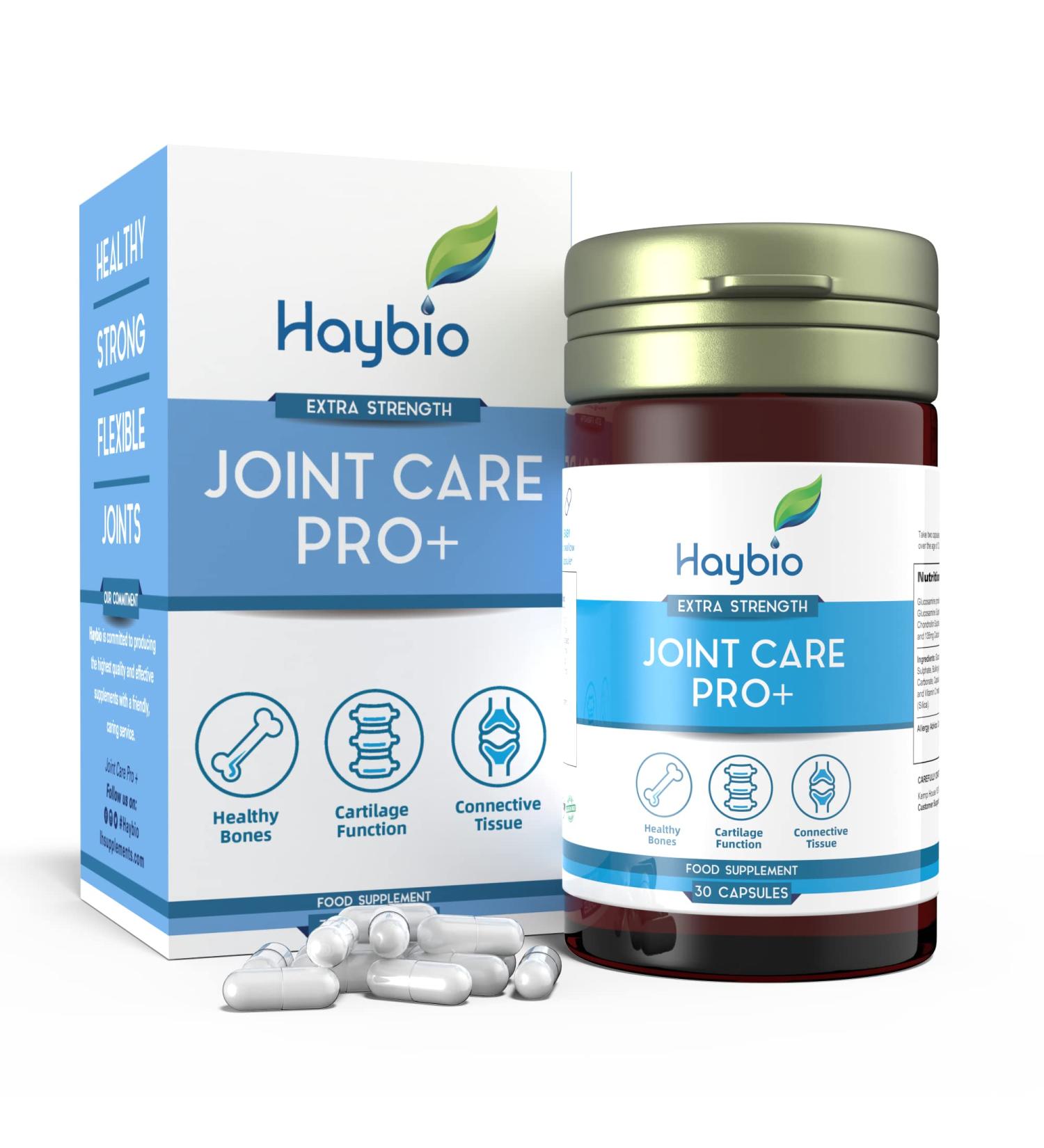 High Strength Glucosamine & Chondroitin Joint Relief Supplement | Anti-Inflammatory Formula with Vitamin C & Calcium | 30 Capsules | Made in UK - Buy Online on GoSupps.com