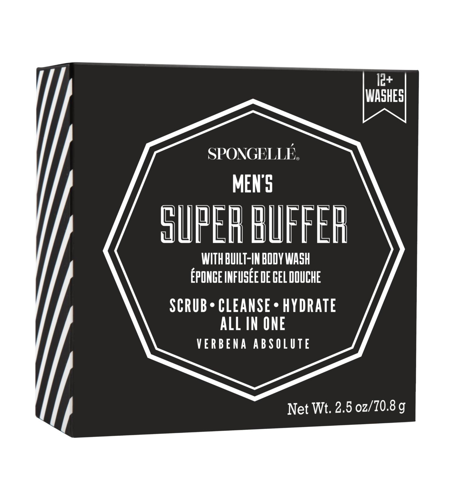 Spongell Men's Super Body Wash Infused Buffer Verbena Absolute - Buy Online on GoSupps.com