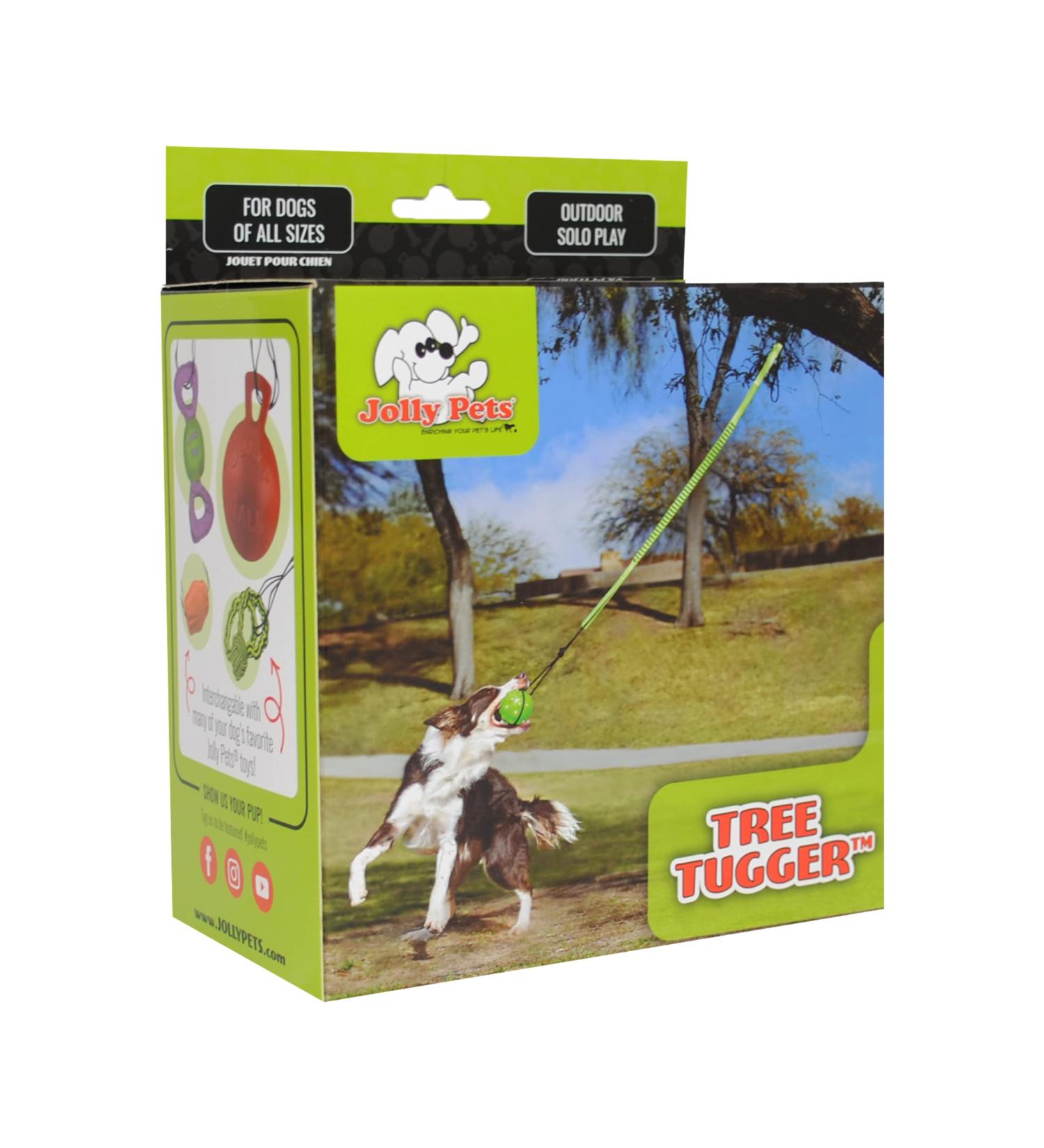 Jolly Pets Tree Tugger Green - Interactive Dog Toy for Fun Playtime - Buy Online on GoSupps.com