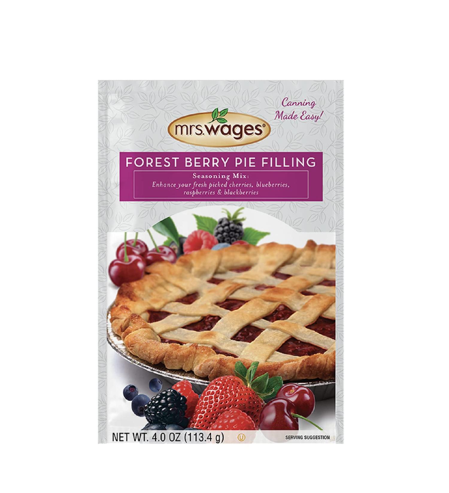 Mrs. Wages Forest Berry Pie Seasoning 4 oz - Pack of 12 - Buy Online on GoSupps.com