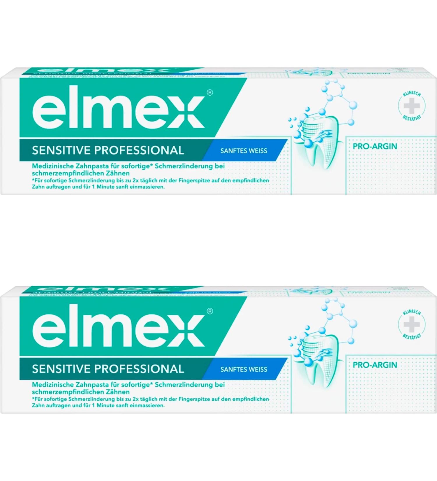 Buy ELMEX Sensitive Pro Dentifrice 2x75ml Toothpaste | Fast International Shipping - Buy Online on GoSupps.com
