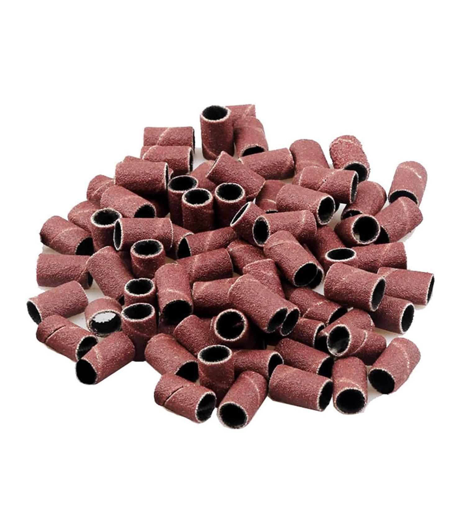 100 Pieces Sanding Bands for Acrylic Nails Manicure Pedicure Electric Drill Grit Sanding Polishing Triming Removing Armors Exfoliating (180#) - Buy Online on GoSupps.com