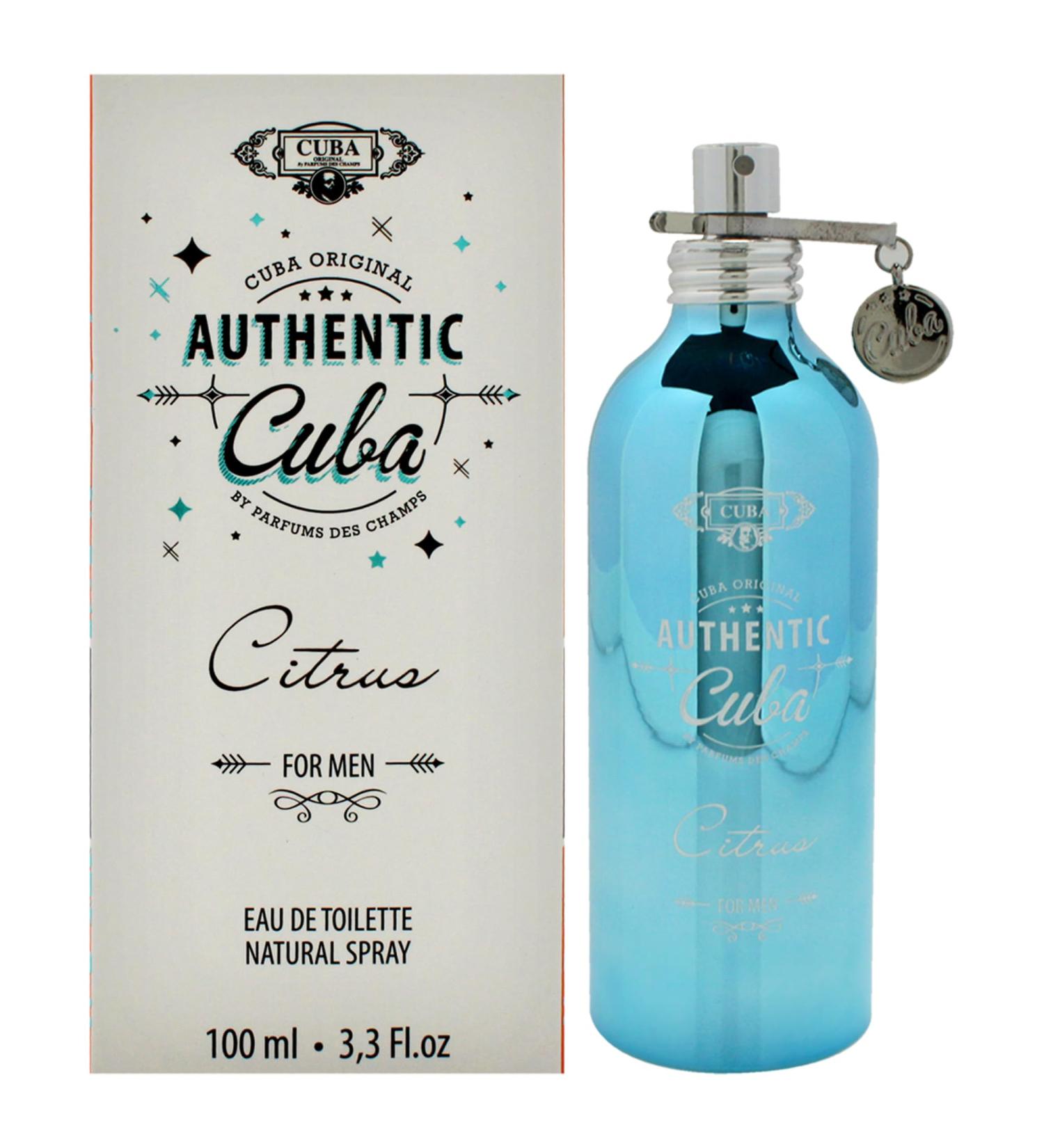 Cuba Authentic Citrus for Men - 3.3 oz EDT Spray - Buy Online on GoSupps.com
