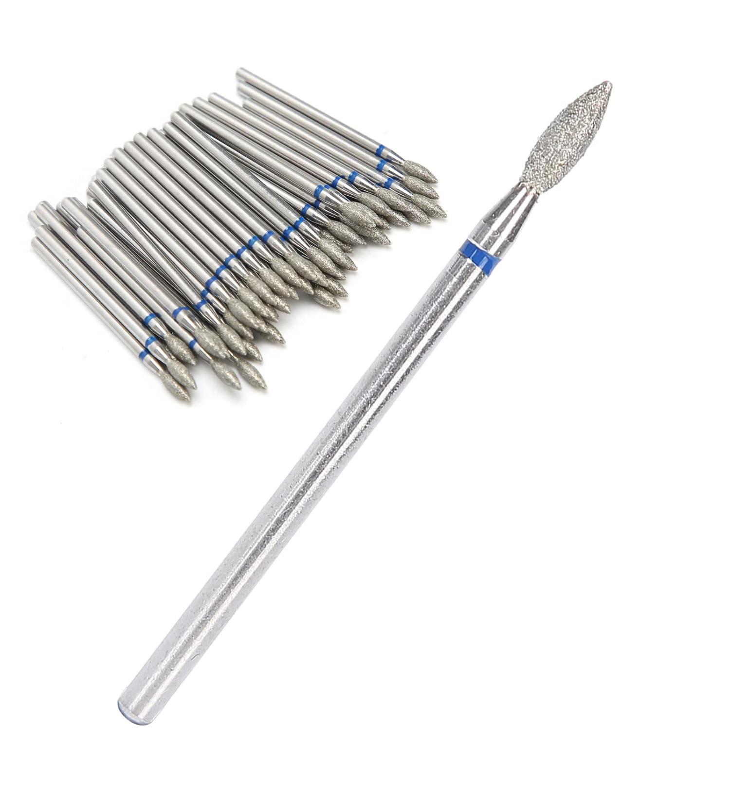 50-Piece Nail Polishing Bits Set | Durable Nail Grinding Heads for Home Nail Drills | Easy Replacement Accessories (M-2.7 mm) - Buy Online on GoSupps.com
