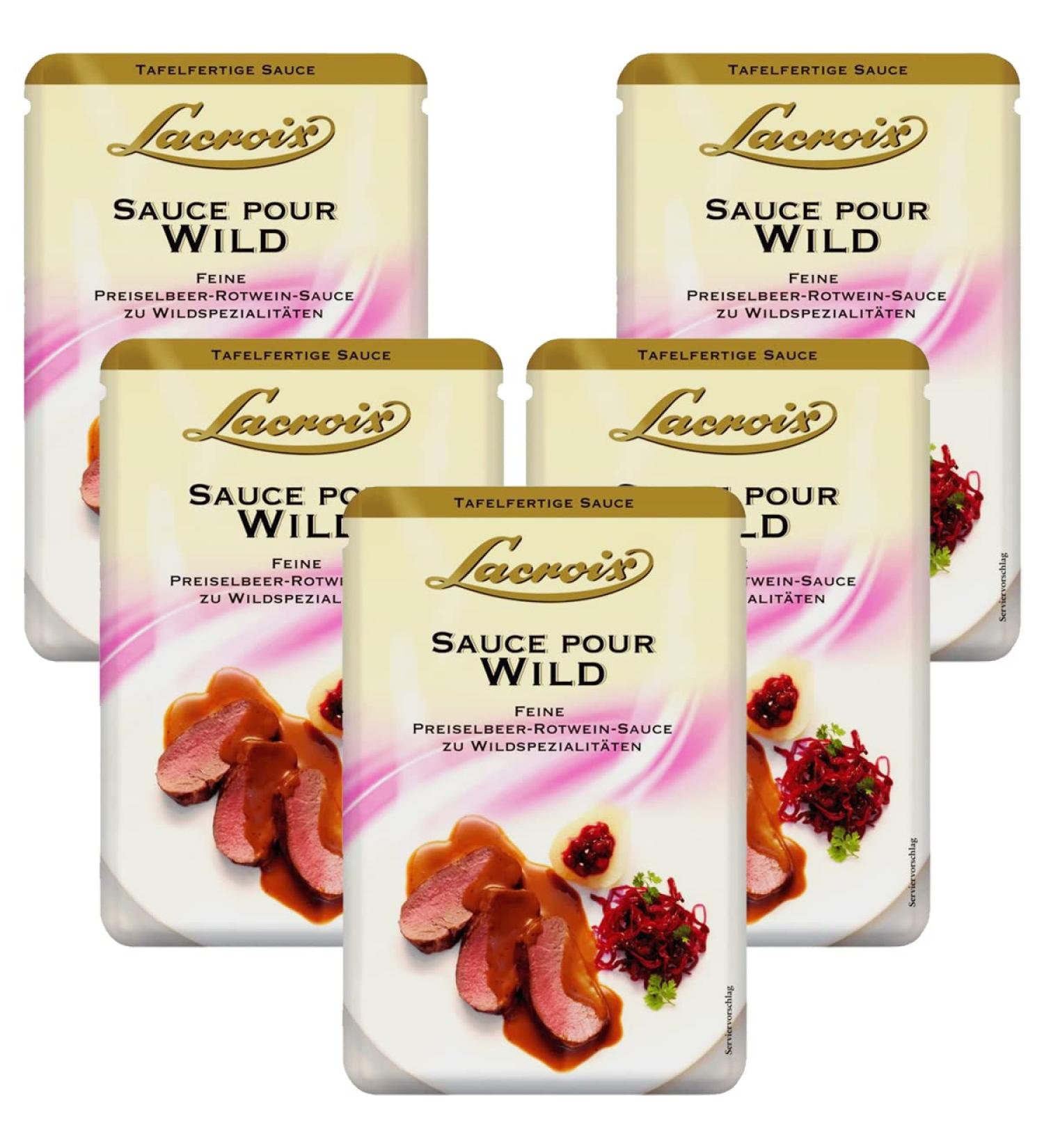  n.v. Lacroix Wild Sauce Classic Wild Game Sauce 150ml Pack of 5 - Buy Online on GoSupps.com