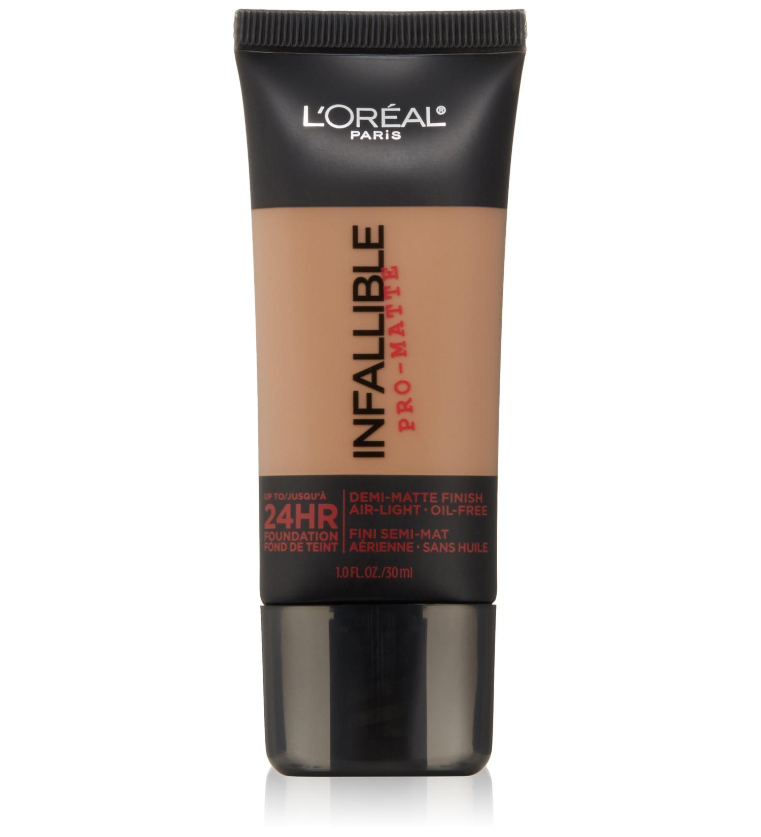 Lâ€™Oreal Infallible Pro-Matte Foundation 110 Creme Cafe - Long-lasting, Oil-Free, 1 fl oz (30 ml) - Buy Online on GoSupps.com