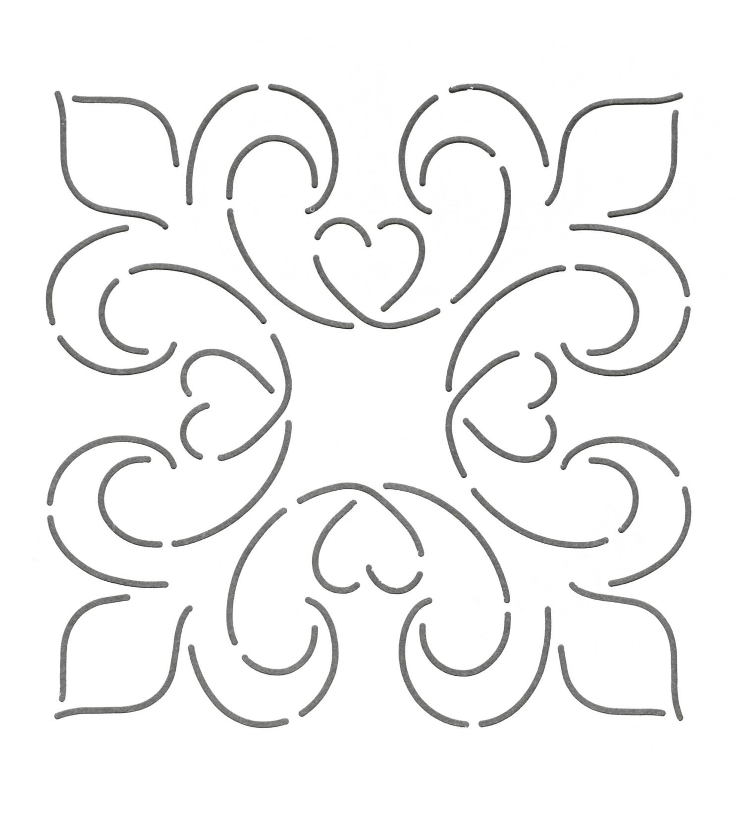 Quilting Creations Elegance Block Quilt Stencil  6