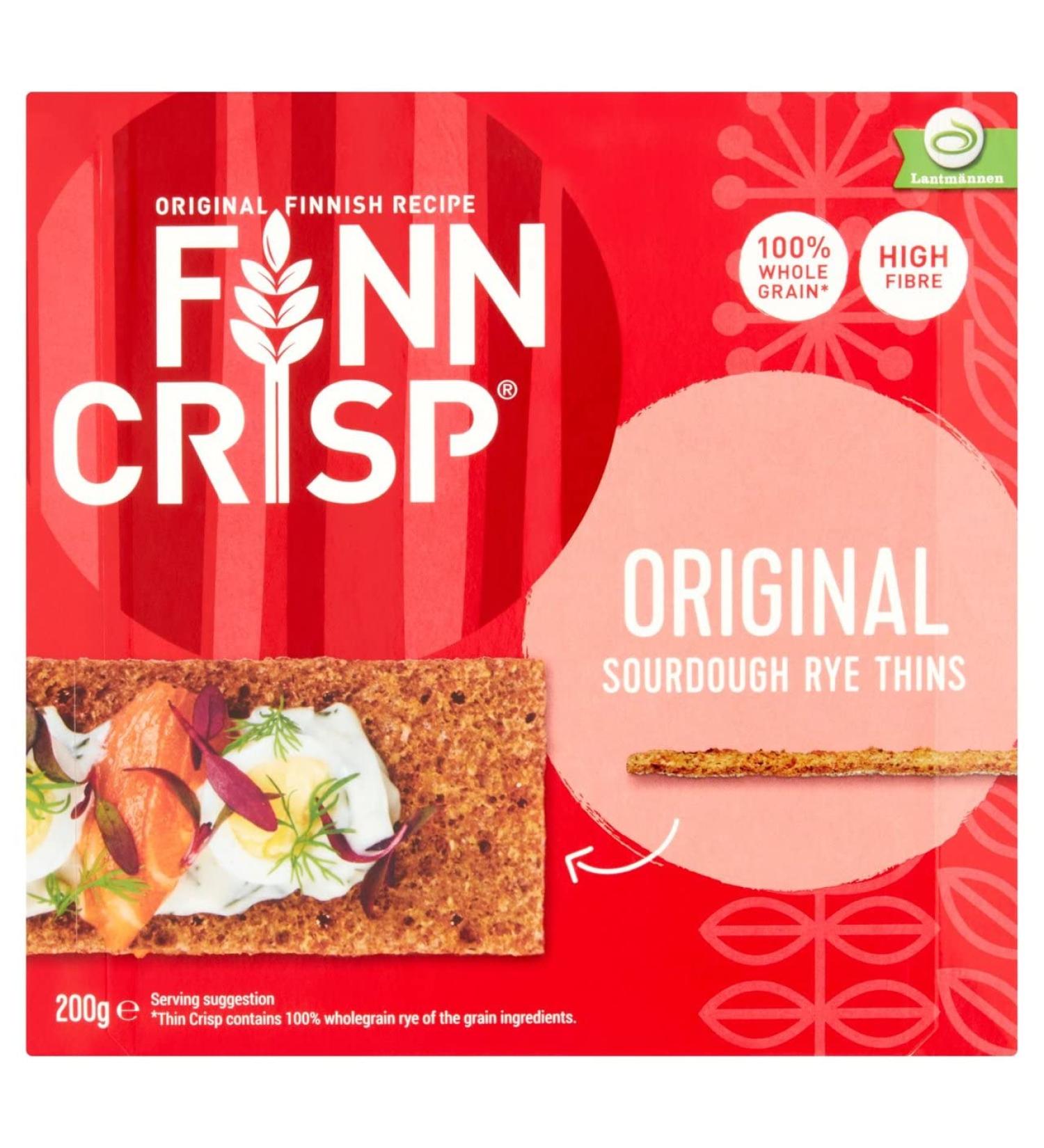 Finn Crisp Finn Crisp Harvest Slims Rye Crispy Bread 200g - Pack of 6