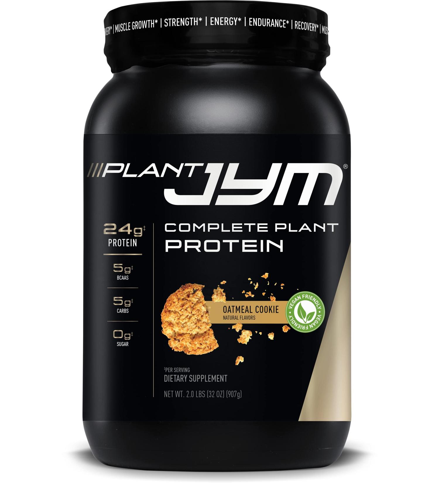 JYM Supplement Science Plant Jym Oatmeal Cookie 2lb - Delicious Plant-Based Protein Powder - Buy Online on GoSupps.com