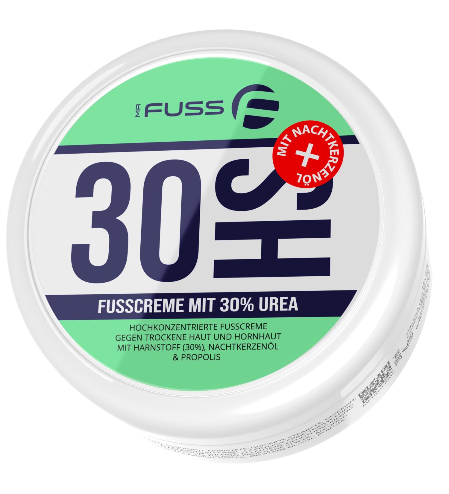 Mr. Fuss Cr me anti-callosit s l'ur e 30 % | Cr me pour les pieds pour liminer les callosit s | Soin de la peau | Pommade craquel e | Avec huile d'onagre glyc rine et propolis 200 ml 200 ml (Lot de 1) - Buy Online on GoSupps.com