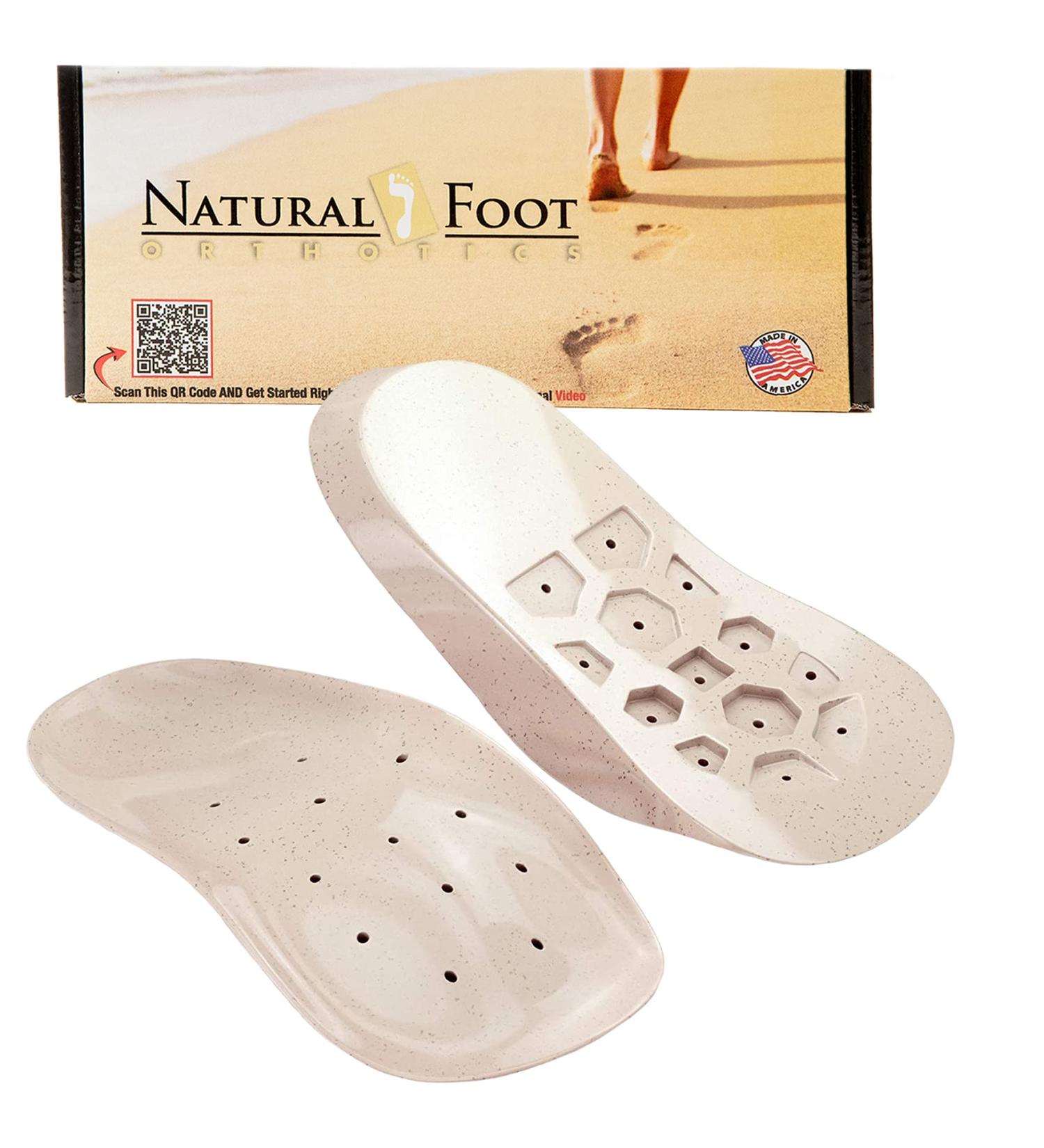 Natural Foot Orthotics Arch Support Insole for High Arches | Plantar Fasciitis Relief Shoe Inserts | Made in USA | Podiatrist Approved | Men's 14-14 - Buy Online on GoSupps.com