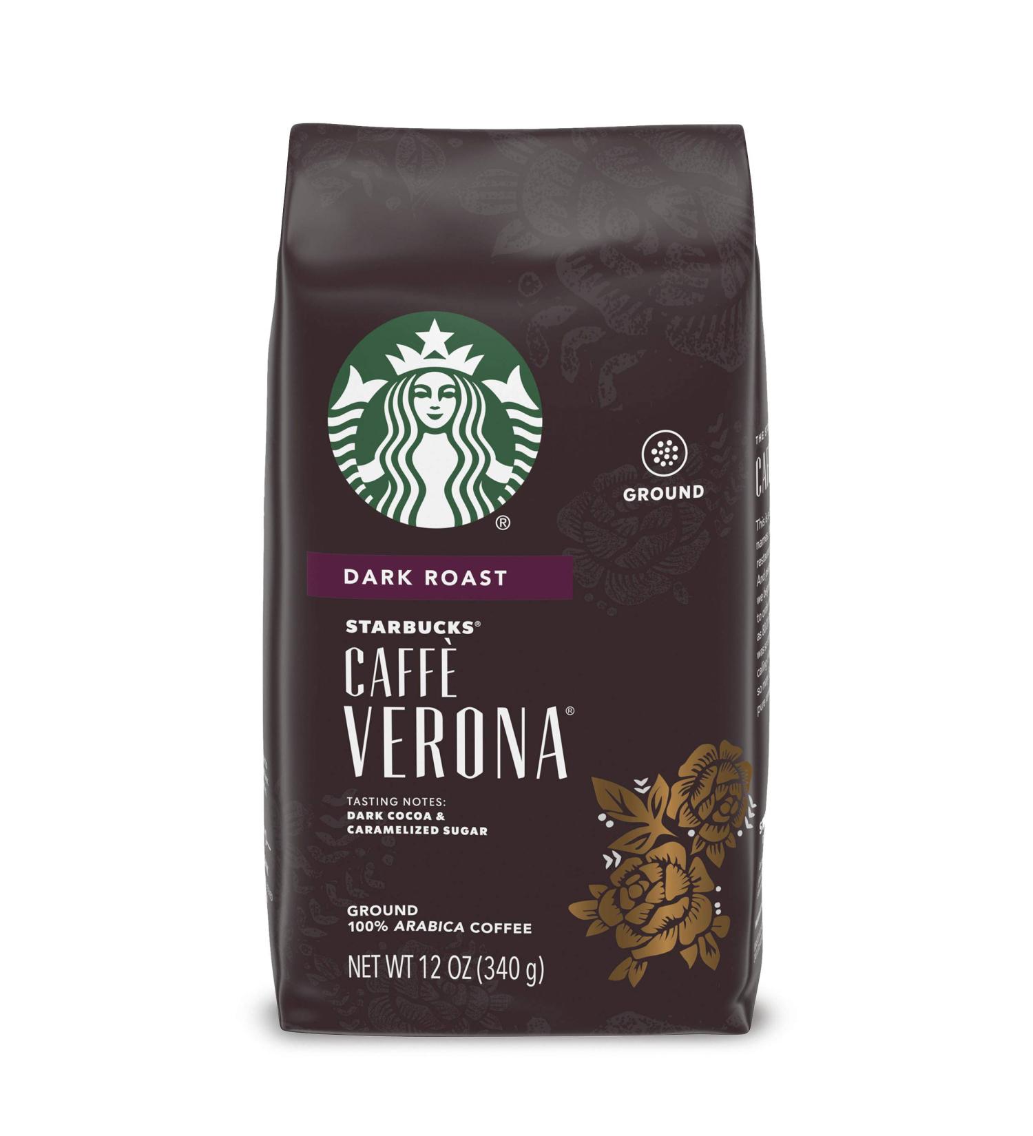 Starbucks Caffe Verona Coffee Dark Ground 340 Gram - Buy Online on GoSupps.com