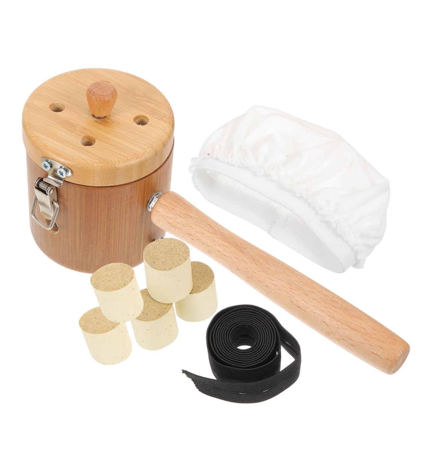 Minkissy Portable Moxibustion Set - Handheld Mox Grenner & Wooden Holder for Effective Moxibustion Treatment - Buy Online on GoSupps.com