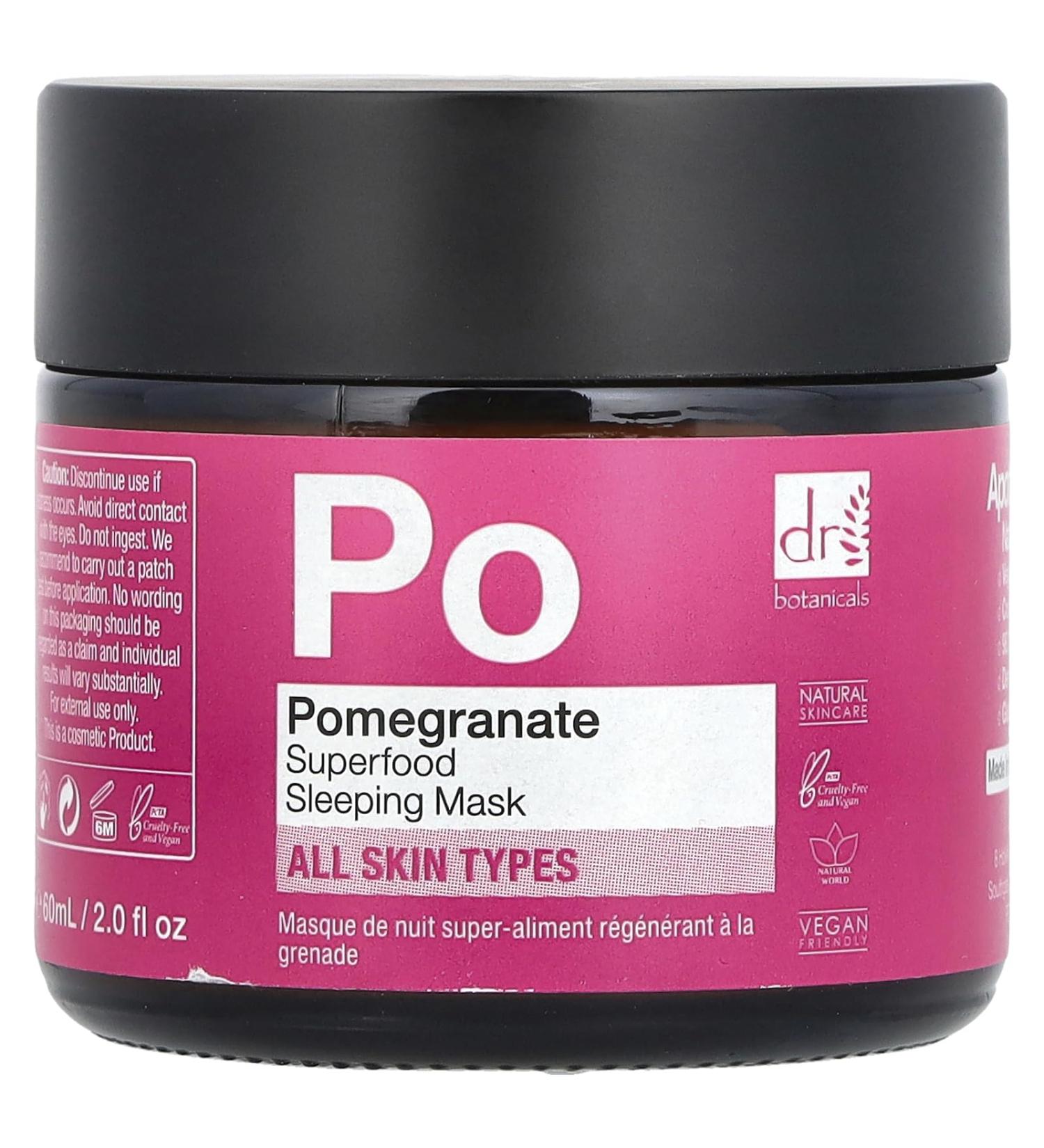 YUAKUOD 60 ml Sleep Mask - Pomegranate Superfood Regenerating | International Shipping Available - Buy Online on GoSupps.com