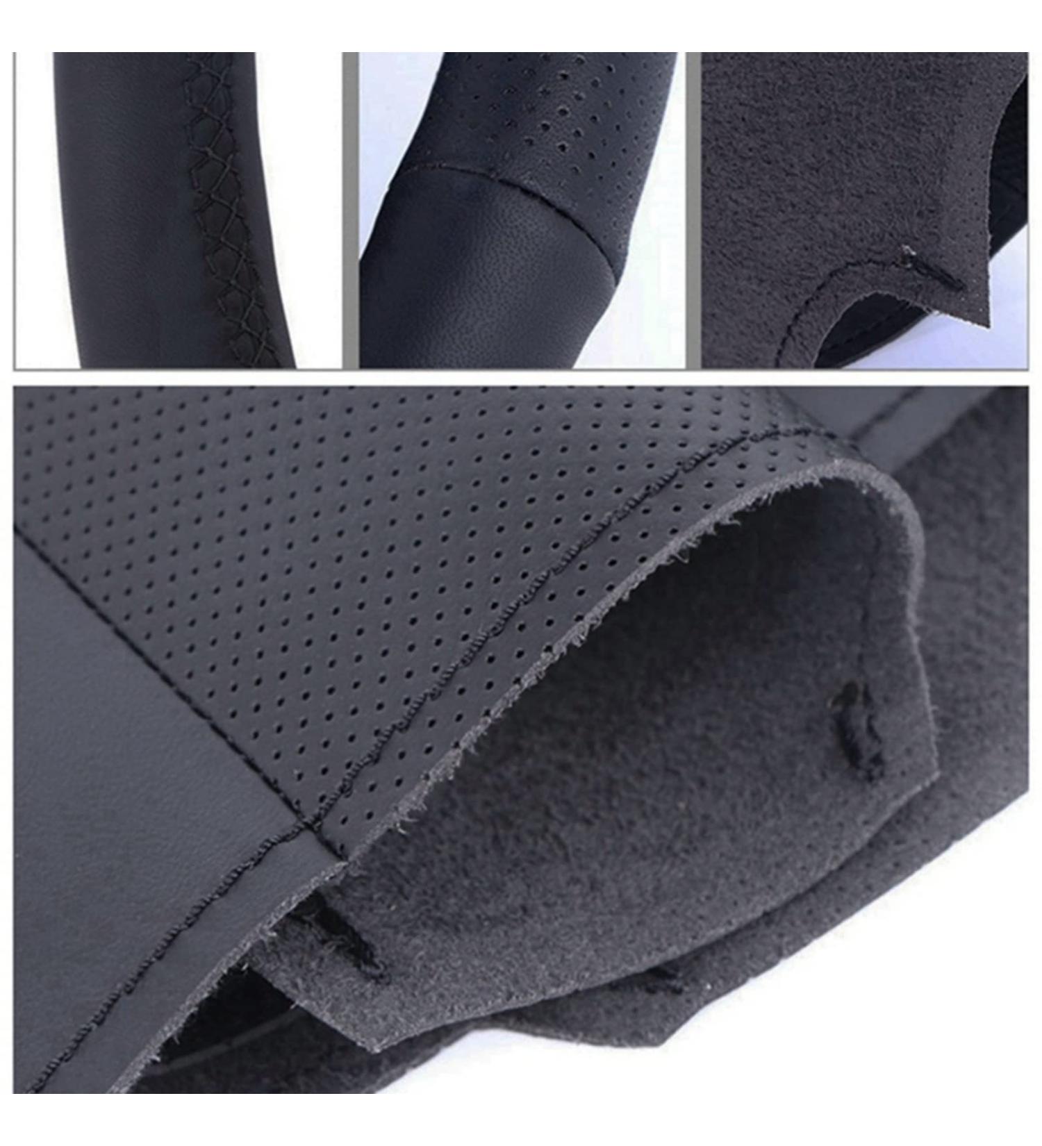 For BMW M Sport G30 G31 G32 G20 G21 G14 G15 G16 X3 G01 X4 G02 X5 G05 Black Genuine Leather Suede DIY Car Steering Wheel Cover - Buy Online on GoSupps.com