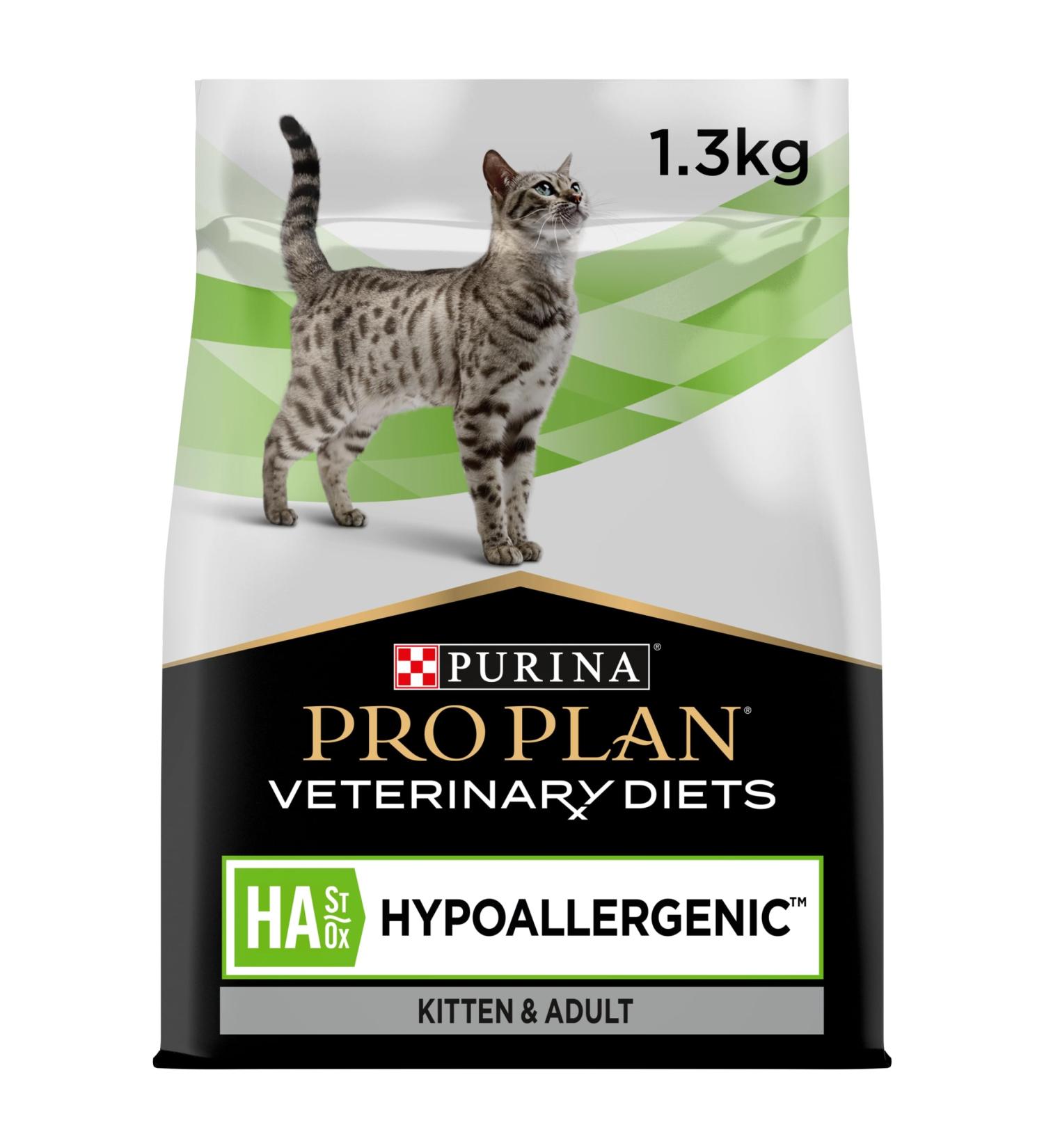 PRO PLAN VETERINARY DIETS HA Hypoallergenic Dry Cat Food 1.3kg Variety 1.3 kg (Pack of 1) - Buy Online on GoSupps.com