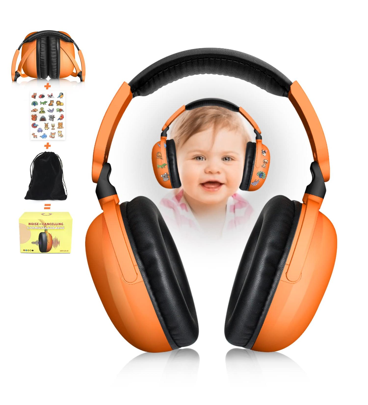 Baby Ear Hearing Protection | Adjustable Noise Cancelling Earmuffs for Kids (3-36 Months) | Ideal for Airplane, Firework, Concert | Hearing Protectors for Infants - Buy Online on GoSupps.com