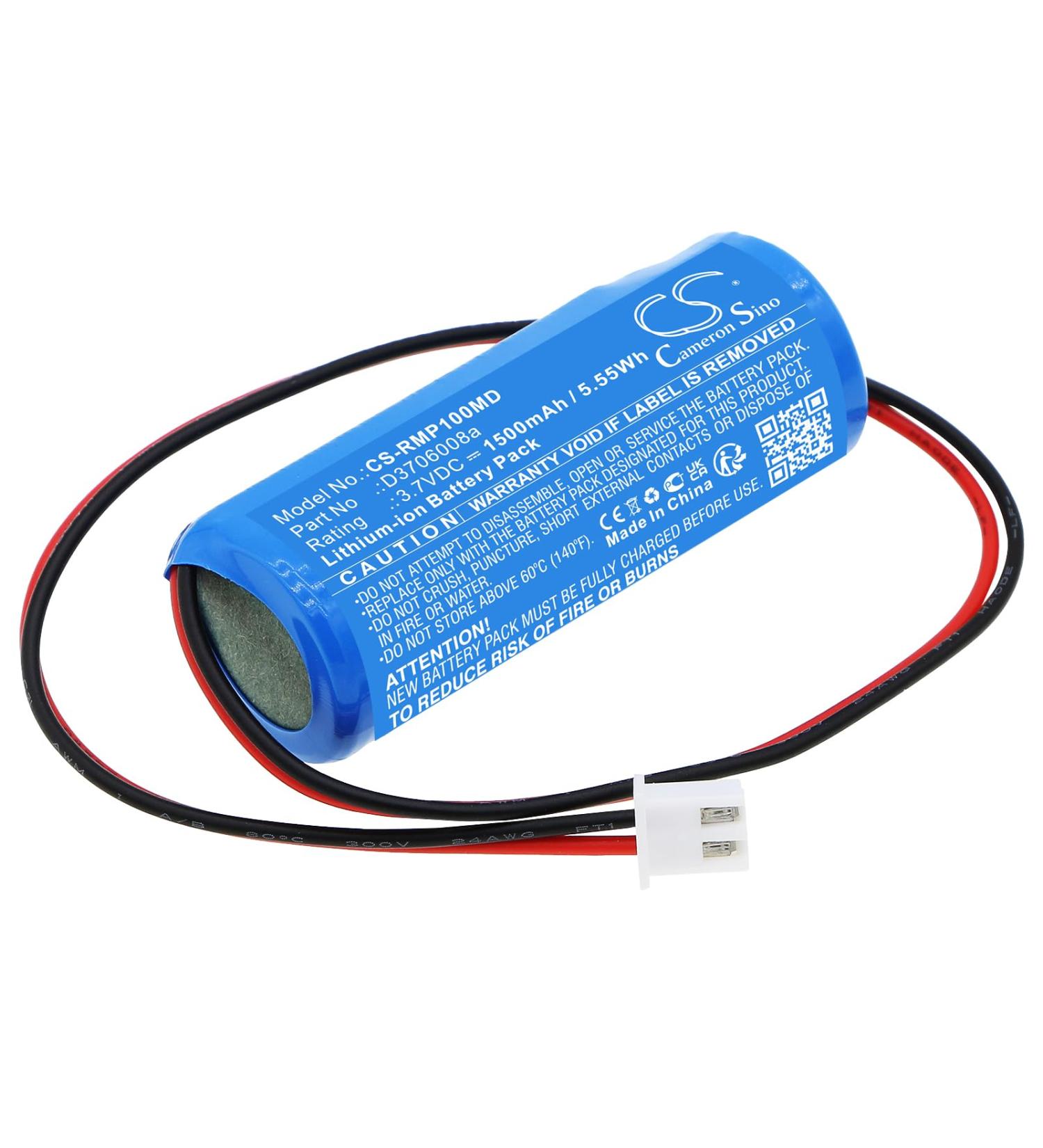 Replacement Battery for Revitive Medic Plus & Circulation Booster - 1500mAh/3.7V (D3706008a - Buy Online on GoSupps.com