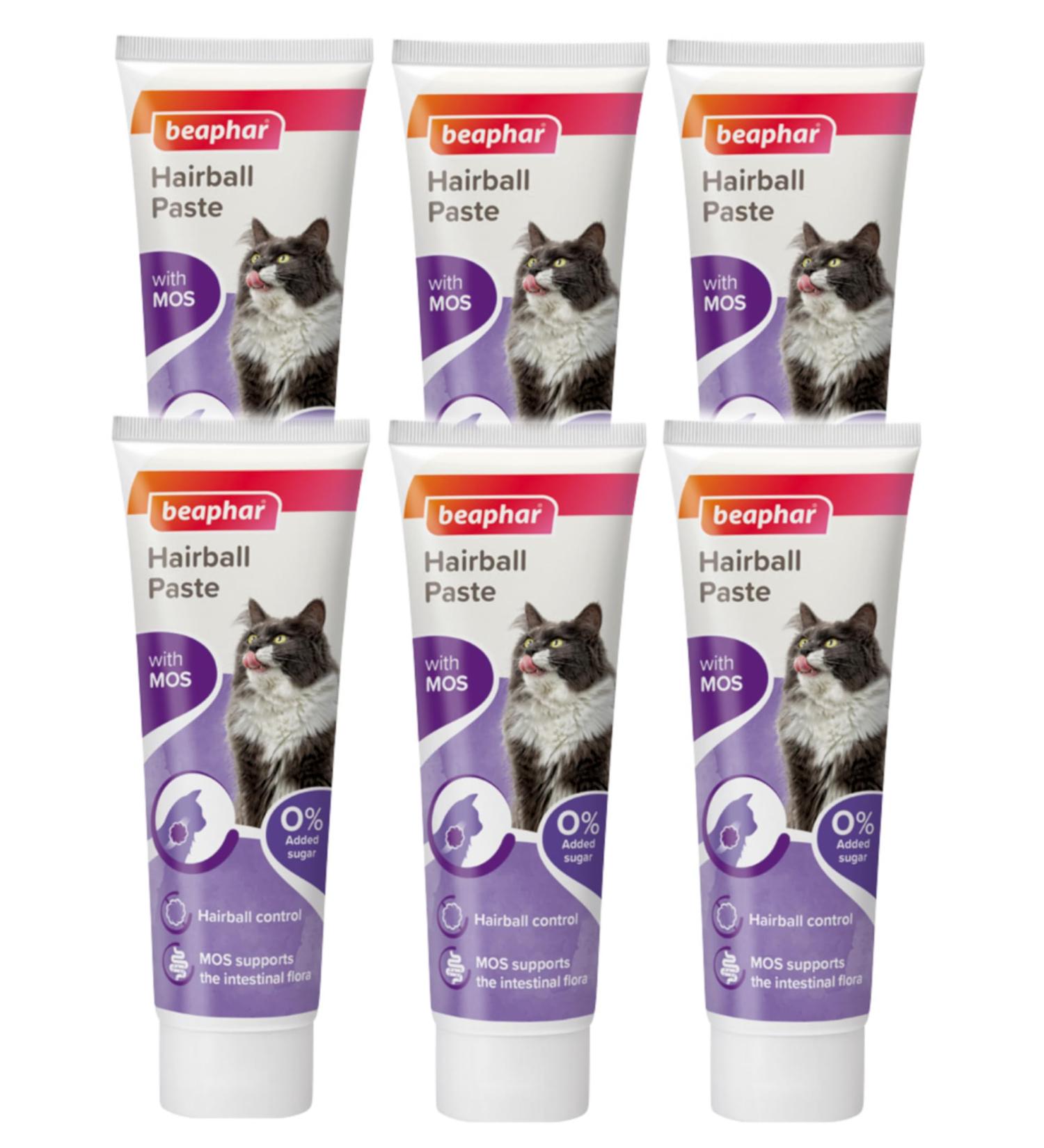 6 PACK BEAPHAR 2 IN 1 HAIRBALL PASTE CAT KITTEN HAIRBALL TREATMENT REMEDY 100G - Buy Online on GoSupps.com